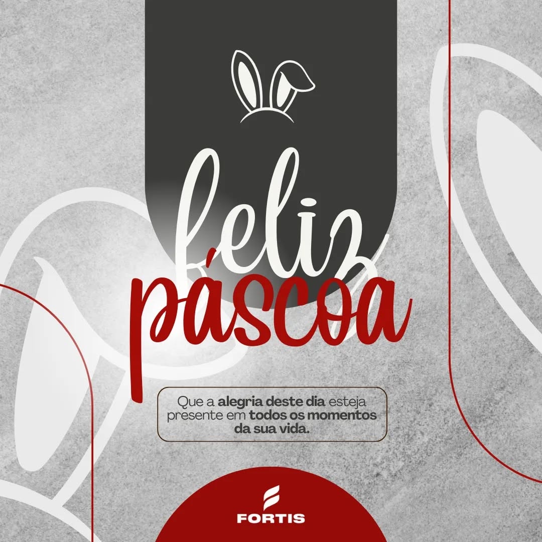 Desejamos a todos, uma Feliz Páscoa! 🐰