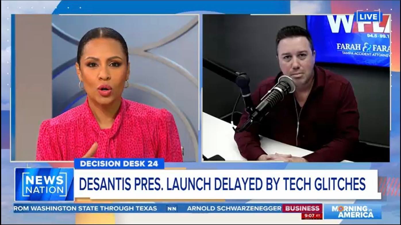 National TV debut on @newsnationnow. Luckily, my appearance was not delayed by tech glitches. 📺