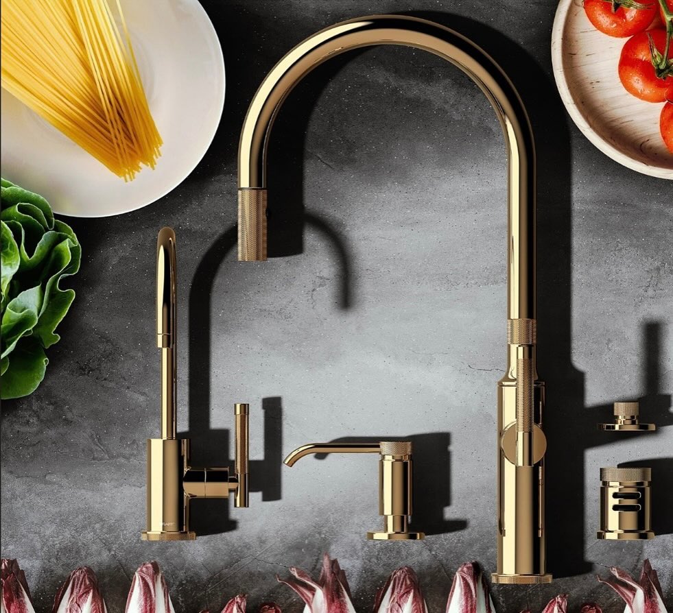 The holidays are upon us. Turn your kitchen into the ultimate entertaining space with an upgrade from Graff. The new kitchen collection from @graff_designs includes beautifully detailed collections such as this Harley collection with a nod to American industrial style. Stop by our showroom to see the collection in person.