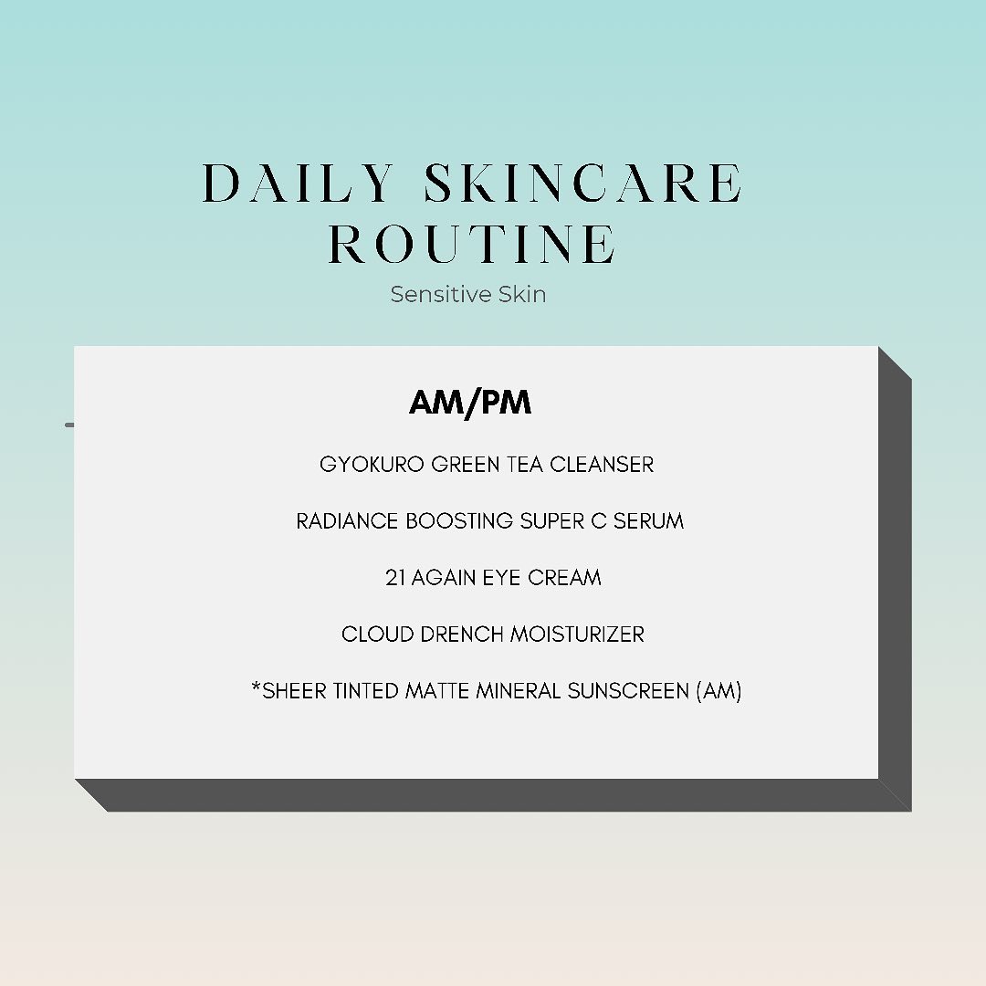 If you have sensitive skin, this skincare regimen is for you 🤍