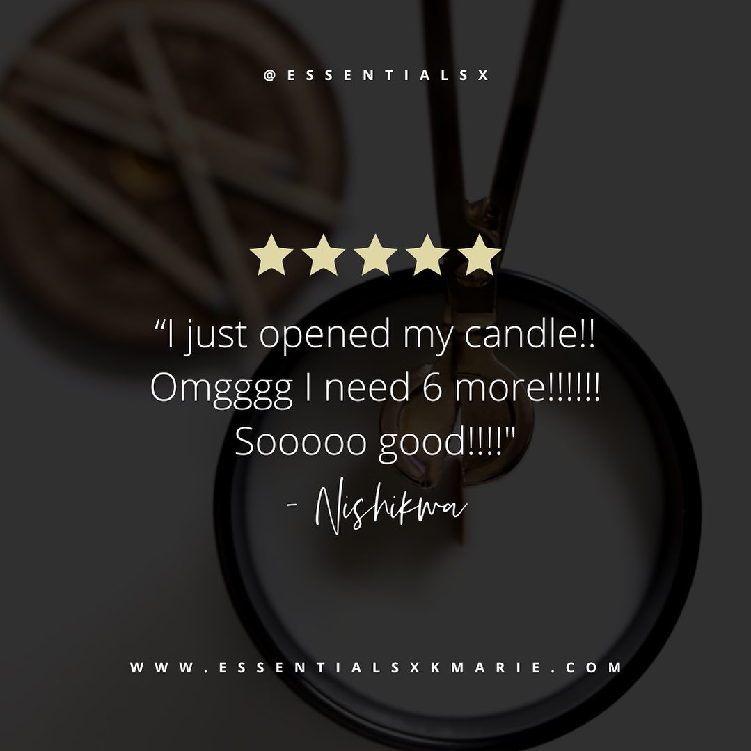 Music to our ears on this good Saturday morning! 🥰
Pre-orders are still available for all your ESSENTIAL needs. Orders will be shipping out on March 1st.
Visit essentialsxkmarie.com! 🤎
#essentialsxkmarie #customerreviews #customerreview #luxurycandles #luxurycandle #aromatherapycandles #aromatherapycandle #shopblackownedbusinesses #shopwomanowned #blackwomanowned