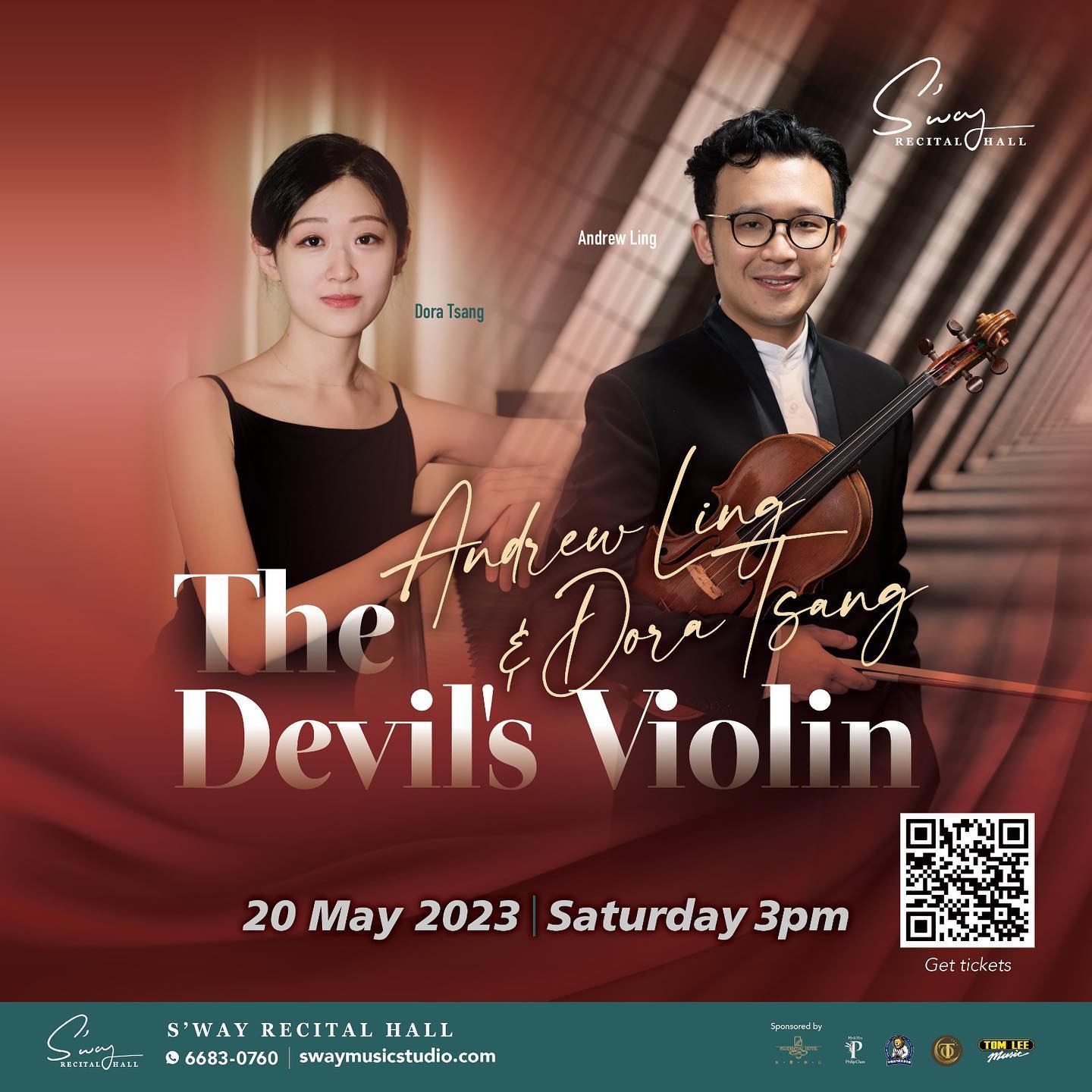 @linghinyau and I will be playing this slightly mischievous concert on May 20 at S’way Recital Hall @swayhongkong 😈 Very interesting and kind of crazy program… hope to see you there
🗓️Saturday May 20, 2023
⏱️3pm
📍S’way Recital Hall