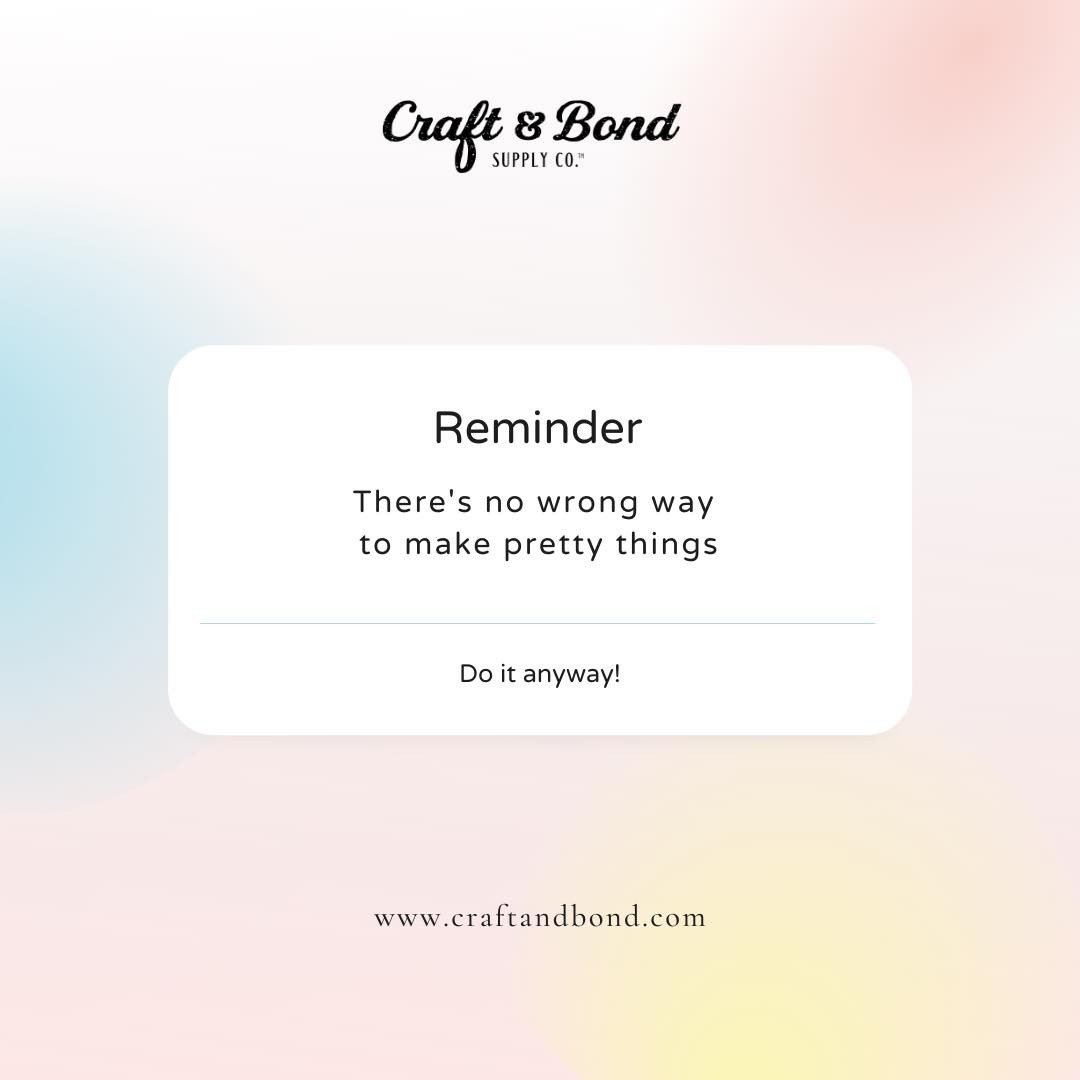 Creativity takes courage!
Just a quick reminder for every artist 📝🎨
Shop now at www.craftandbond.com 🛒
#qotd #arts #crafts #design #creativity #craftandbondsupplyco