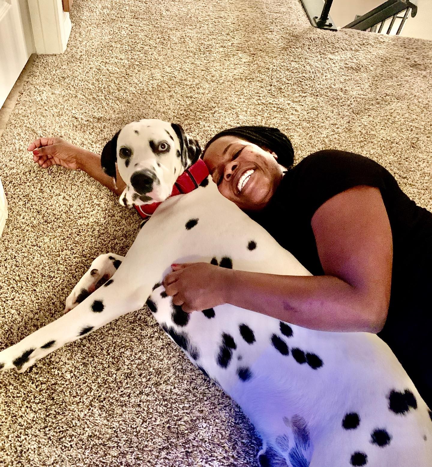 Guards! Please extract this zealous citizen who has tackled me to the ground.
#dog #dogstagram #dogsofinstsgram #dalmatian #dalmatiansofinstagram #doglife #spottydog #thedalmatianlife #dogking #kingtshaka #saveme #helpme #getup