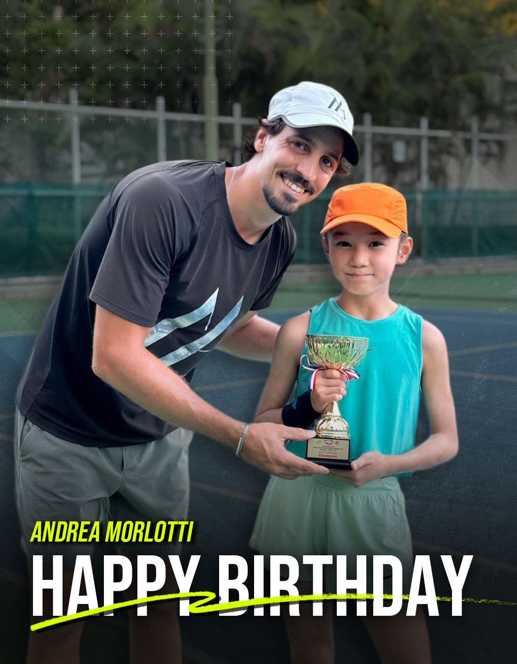 Happy Birthday to Morlotti Academy's Director, Andrea Morlotti 🎾✨🎉