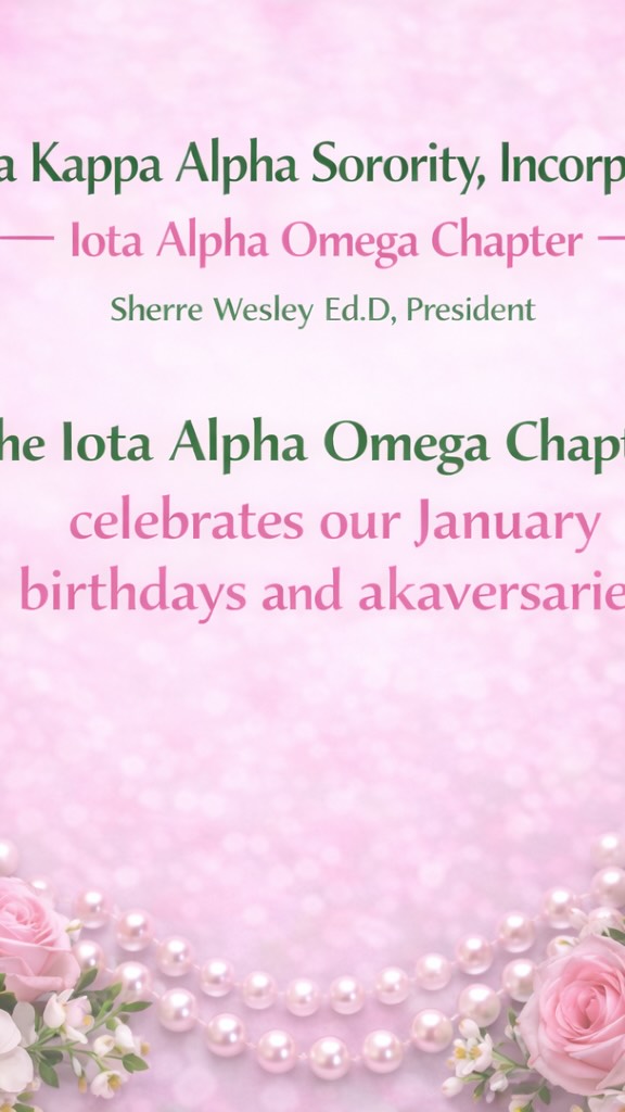 Wishing a very Happy Birthday and Happy Akaversary to our beloved Iota Alpha Omega sisters. May your special days be filled with love, joy, and continued blessings. 💕💚 ✨
#alphakappaalphasororityincorporated
#iotaalphaomega
#happybirthday
#happyakaversary