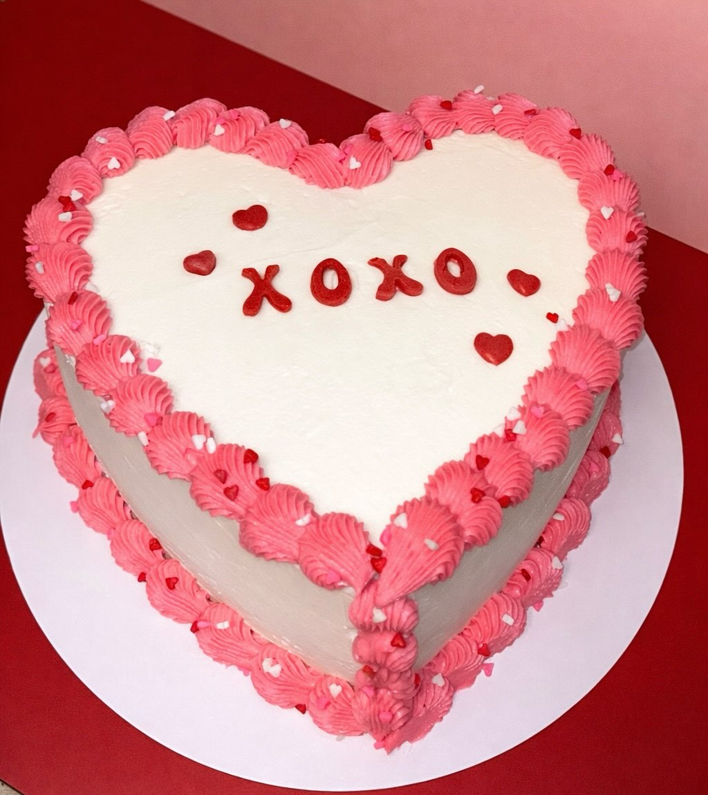 All you need is love… and cake 💖
This heart-shaped beauty is the sweetest way to celebrate Valentine’s Day. Piped with pink, sprinkled with love, and finished with a little XOXO 🎂💌
Valentine’s Day preorders are now open 💕
#lemoosbakery #columbiasc #smallbusinesslove #homebaker #bakersofinstagram