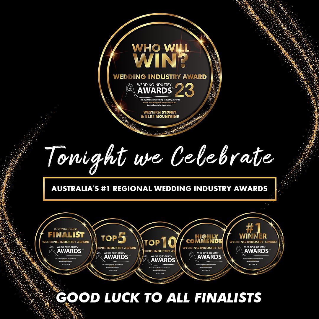 We are excited for tonight and to see all our fellow vendors! Good luck everyone!
Thanks again to all our beautiful couples who voted for us
@australianweddingawards
#forthysweetlove #australianweddingawards #sydneyweddings #bridetobe #bride #weddingplanners #weddingplanner #weddingplannersydney
