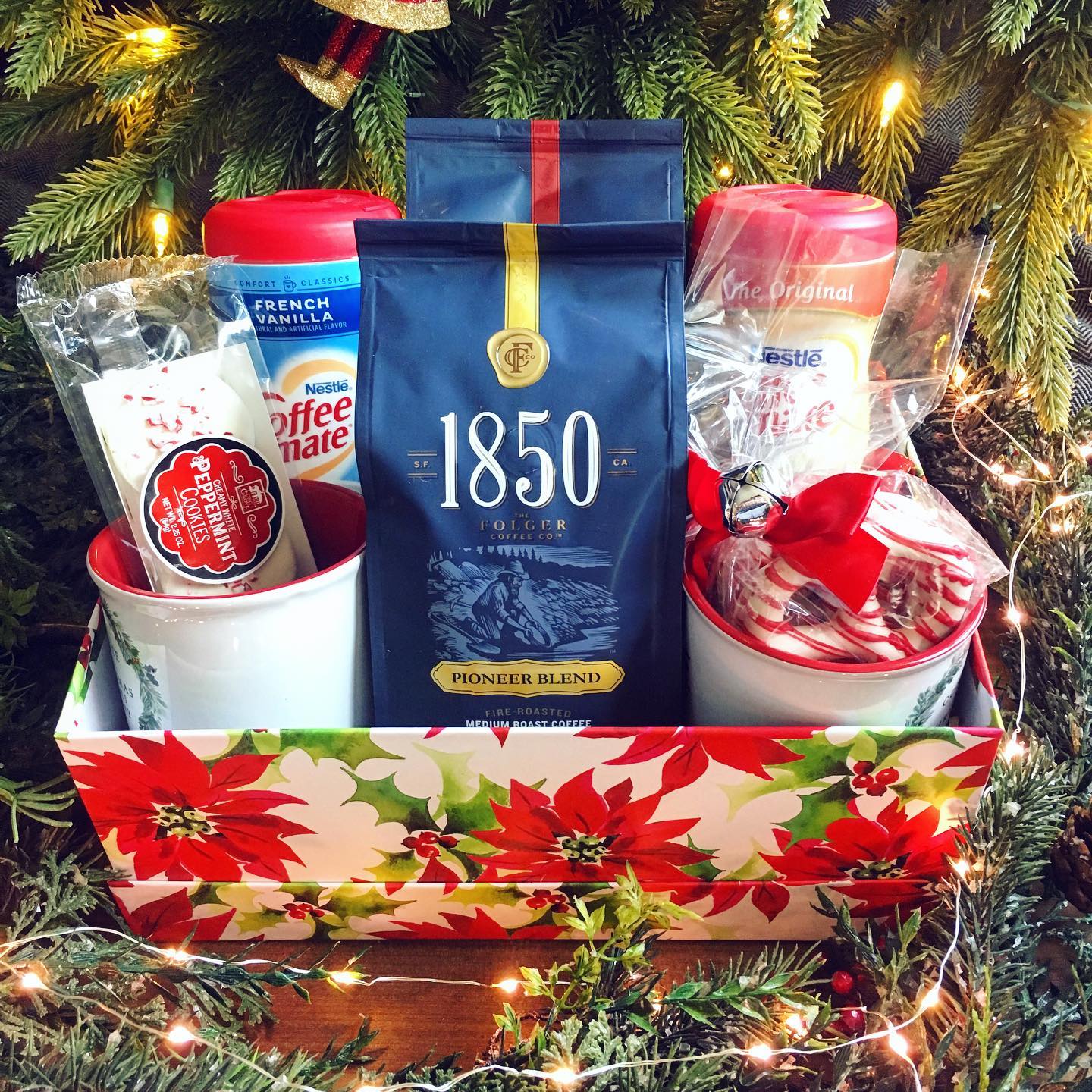 ☕️GIVEAWAY☕️ It’s time for another giveaway! Win this coffee basket complete with coffee, creamer, mugs and treats! ☃️ Follow us on Facebook to enter!