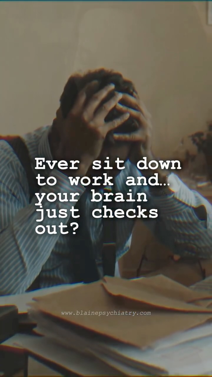 That feeling when you sit down to work and your brain just goes blank? It's not a personal failing. It’s often a sign of overload.
Before you even start your main task, your mind is likely juggling a dozen other things: leftover stress from a meeting, a mental list of errands, unanswered messages, and worries you're actively trying to push away. It's already at capacity.
So when you ask it to focus, it doesn't see an opportunity - it sees another demand. That "zoning out" is a protective measure, your brain’s way of saying it needs a break. It's not laziness; it's a signal that your system is maxed out.
Next time this happens, try not to be hard on yourself. Acknowledge the overload.
Save this for a reminder or share it with someone who needs to hear it.
#MentalHealth #Productivity #Burnout #SelfCare #Overwhelm #MentalHealth #Psychiatry #PersonalGrowth #Selfhelp #Selfimprovement #GrowthMindset #collegementalhealth #studentmentalhealth #YoungProfessionals #blainepsychiatry