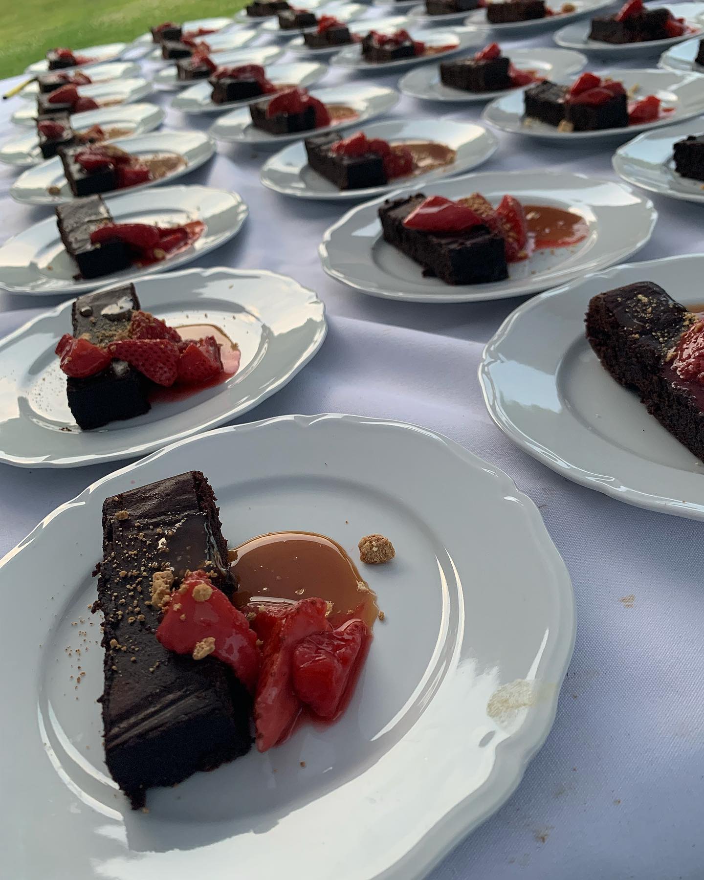 Flourless chocolate cake for days! Great to be back at @knottingwoodevents. Congratulations to Chelsea & Jake. What a beautiful wedding!