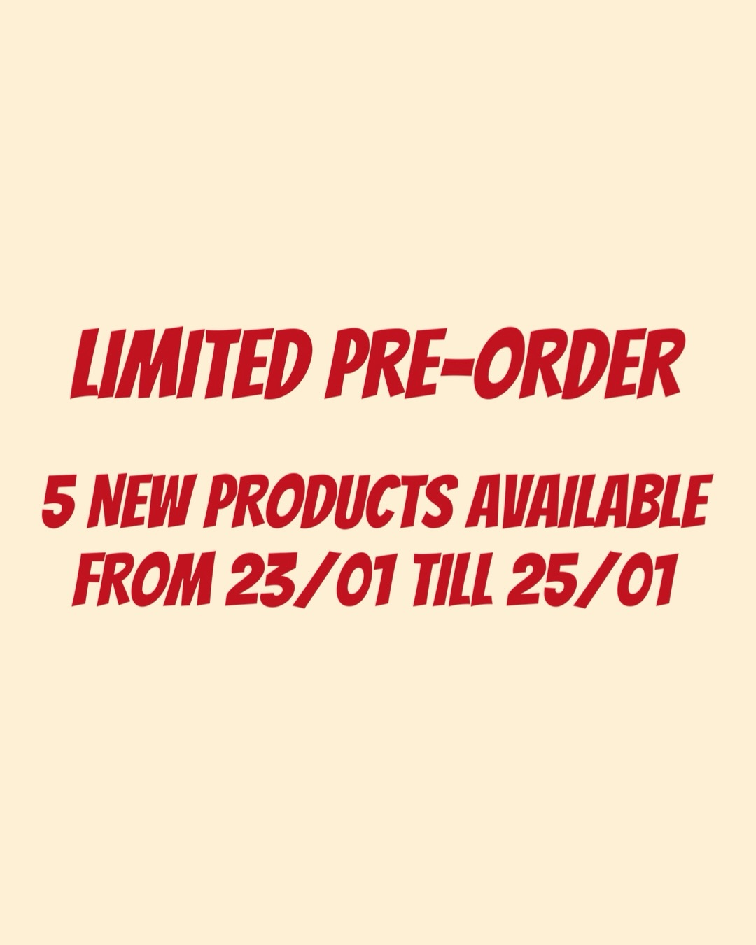 Trying something new✨
In the coming weeks I’ll be offering 5️⃣ new pre-order items every weekend for a limited time!
What does this mean? More pre-order items will be shown and available! Giving everyone the chance to order something that they like!
But! These products will only be available from Friday to Sunday! So make sure to order the products while they’re still available!
#anime #manga #animelife #animefigurecollection #animefigurecollector