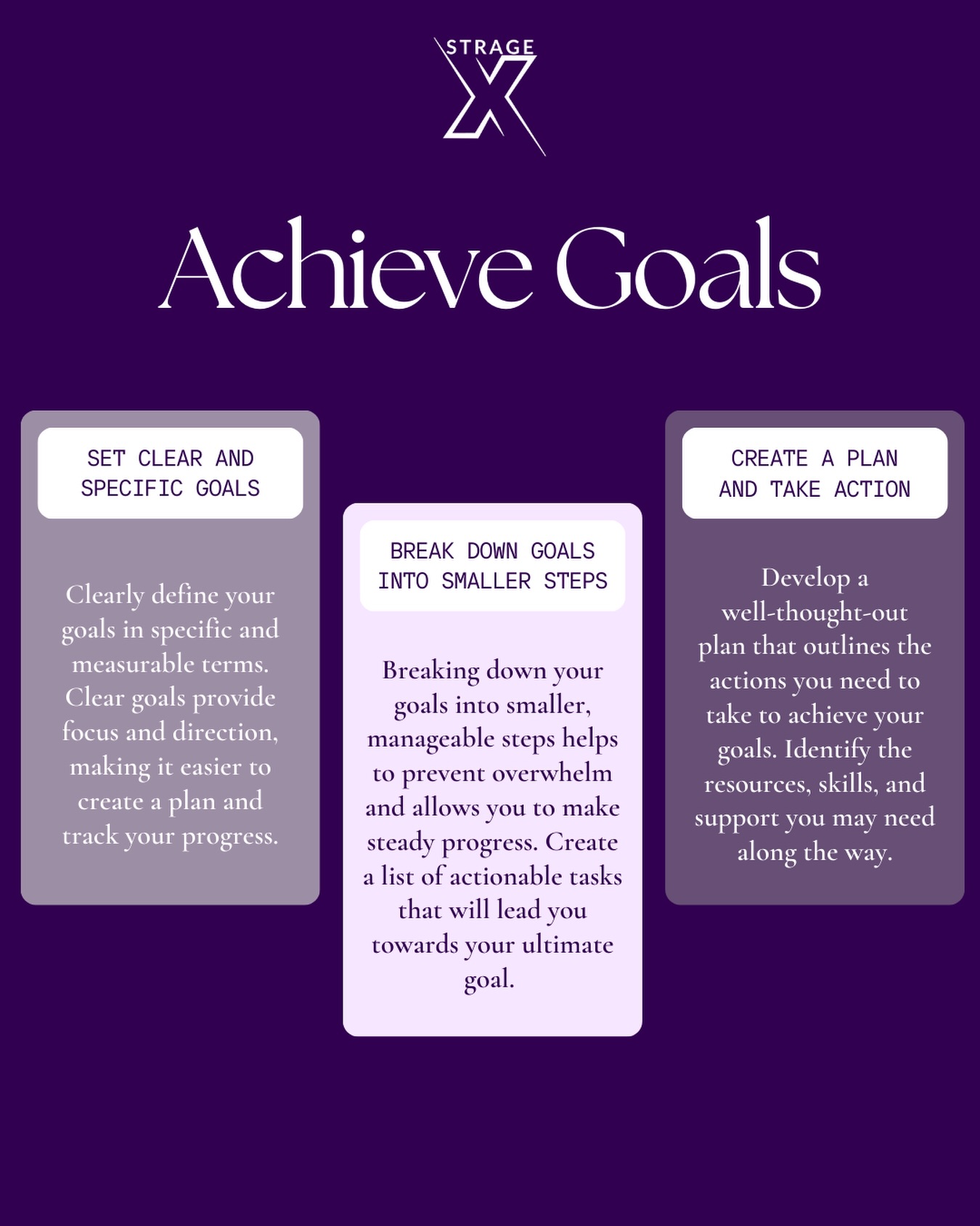 Goals don’t happen by accident.
Clarity → Action → Consistency.
That’s how progress is built. 🎯
#StrageX #AchieveGoals #ExecutionOverExcuses