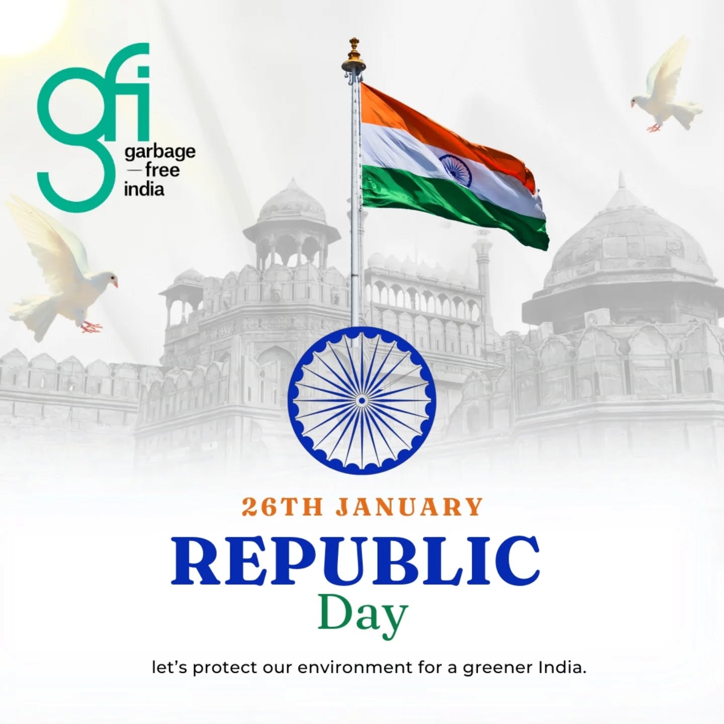 This Republic Day 🇮🇳, we celebrate freedom with responsibility towards our environment and our future.
#RepublicDay #GreenIndia #SustainableFuture #ProtectNature #EnvironmentFirst