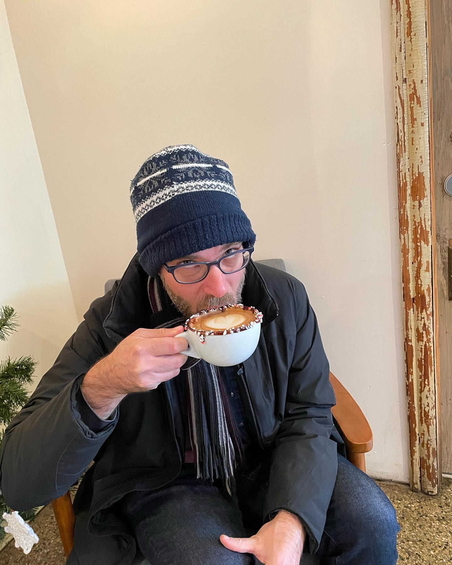 Cold as a witch’s tit but still out to celebrate @tedyoungmusic today!! Happy birthday to the best one.