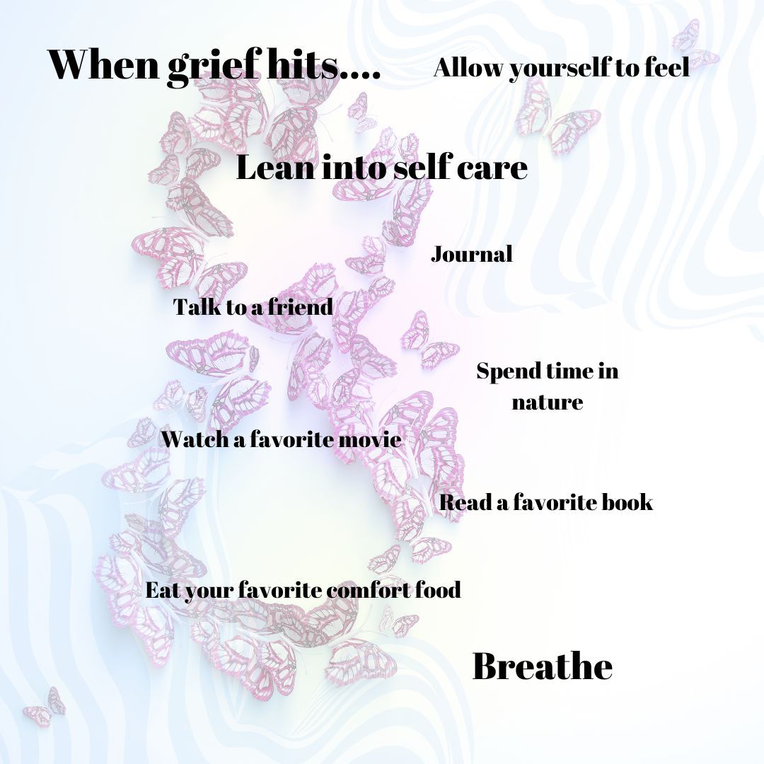Grief comes in when we are most vulnerable. During those times, give yourself grace, listen to what YOU need in any given moment, allow yourself to feel your emotions and lean into self care.
It will be nearing 8 years in October since my mom passed away and this week has been TOUGH. I've needed extra hugs and quiet time, been reading Eat Pray Love, and I watched a favorite movie - About Time - all while prioritizing leisure walks in nature and morning meditations.
Please take care of YOU during times of grief, it's the only way you will feel like you are surviving.
Infinitie Love & Gratitude 🤟