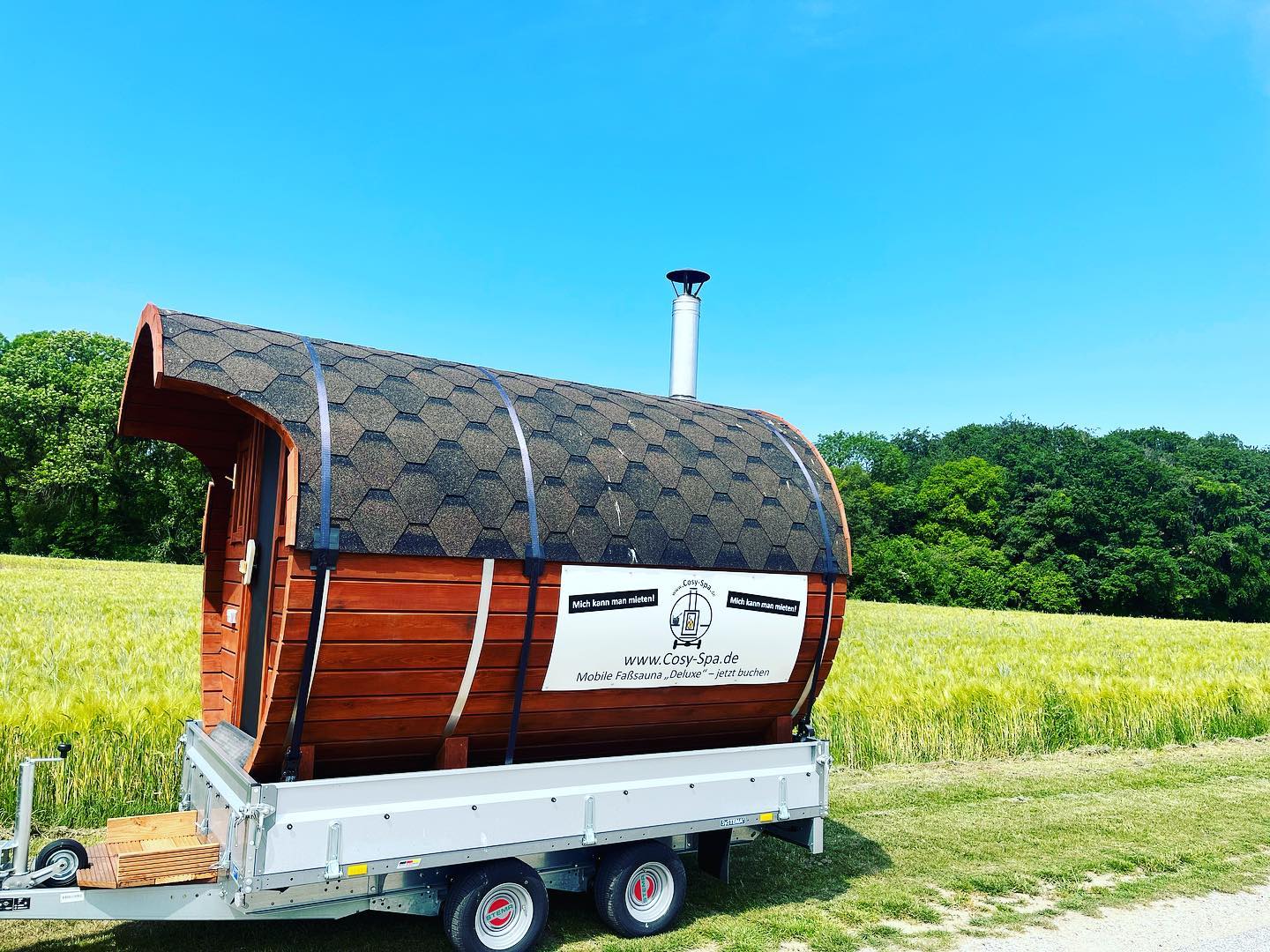 Cosy-Spa on Tour #mobilesauna #fasssauna #spa #relax #sauna #erholung #wellness #cosyspa #aufguss #schwitzen #mieten #rental