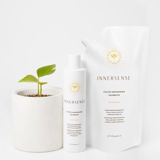 🌱INNERSENSE🌱 One of the brands we’re so stoked to be carrying 🙌🏼 @innersenseorganicbeauty is
•made with certified organic ingredients,
•leaping bunny certified (super cruelty free)
•climate neutral certified
•plastic neutral certified
•a certified B corp
•and they give 1% for the planet
Innersense is a feel good company that believes in radical transparency and is committed to our health and our planet. Their products are also professional quality and concentrated, we really are impressed with the whole line. Clean doesn’t have to mean a lack in ability! We only carry products that are green, clean, and actually work. And innersense will be 25% off this Saturday at our open house, we’ll be here at 10! 🖤 switch to a shampoo that will actually nourish you 🌱