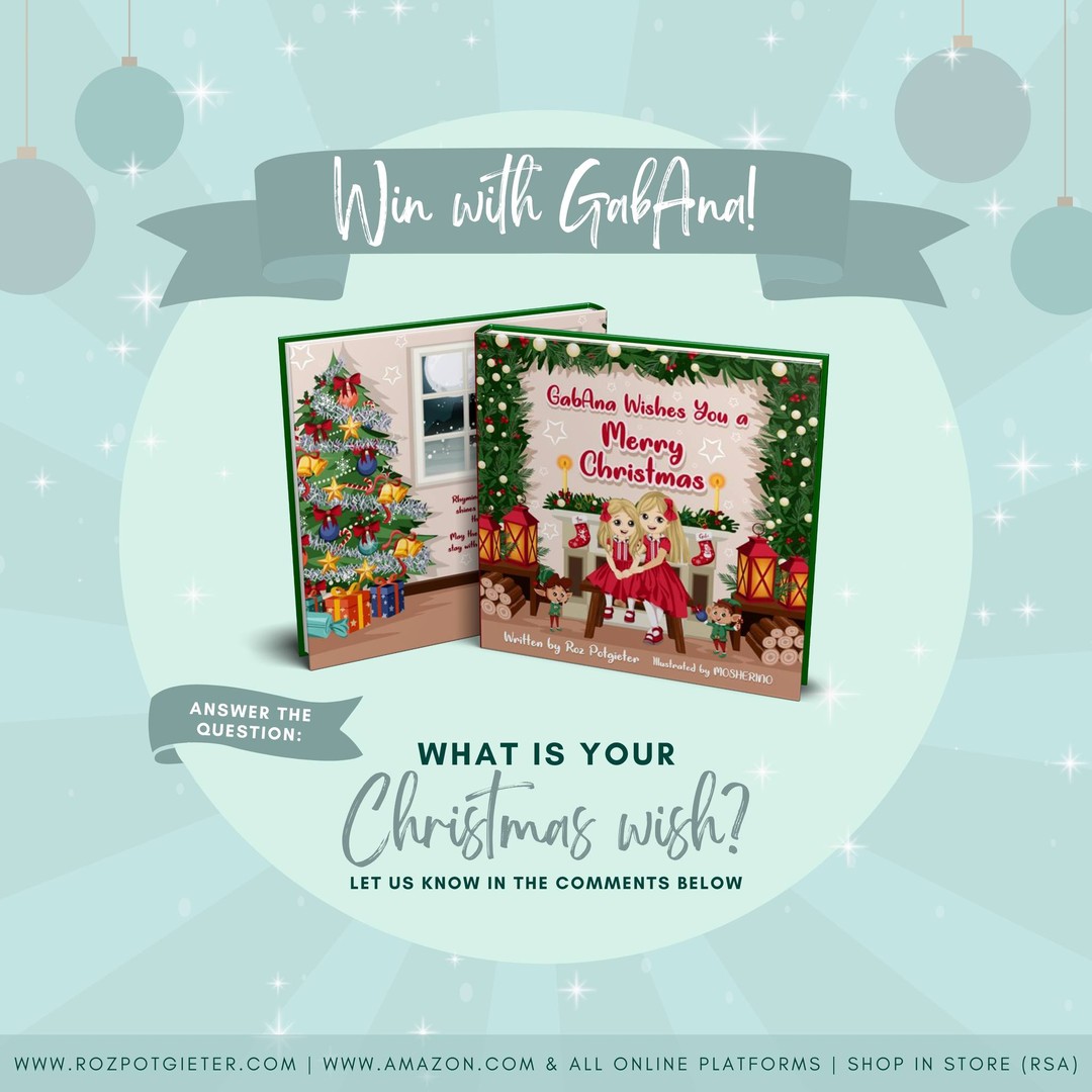 Just in time for Christmas ๐คถ๐ป๐
๐ป๐๐
Win a copy of GabAna wishes you a Merry Christmas!
To enter, all you have to do is like the page, tag your friends, share this post & answer the question:
What is your Christmas wish?
The winner will be announced on 14 December 2022
-----
GabAna wishes you a Merry Christmas! is available in store & online
www.rozpotgieter.com | www.amazon.com | & all online platforms
#rozpotgieter #GabAna #childrensbooks #author #Christmas #authorsofinstagram #aussieauthor #booklover #bookworm #readersofinstagram #instadaily