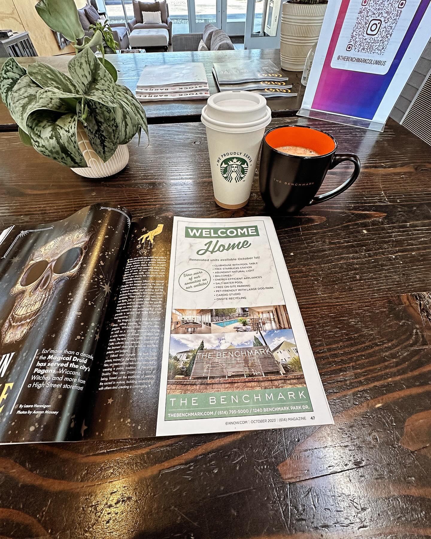 Coffee or Hot Chocolate? You choose! As a resident you’ll have access to our complimentary Starbucks machine every day! Move In by December 1st and receive One Month FREE RENT on any 2BR style unit starting only at $1,249!! We are here M-F from 10a-5p! Walk-ins Welcomed! Call us today for your in person or virtual tour at (614) 795-5000 | www.thebenchmark.com #osu #614apartments #upperarlington #columbusohio #columbusunderground #614 #downtowncolumbus#614magazine#columbushousing #thelanternosu #trainfitness #imgaicalstudios