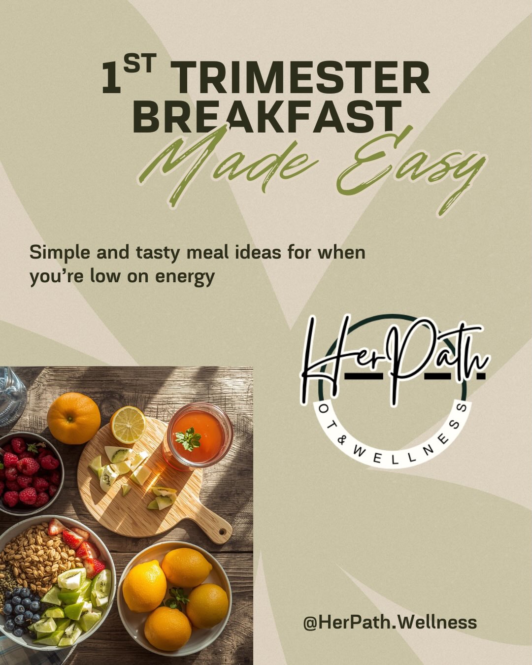 The 1st trimester often comes with nausea, fatigue, and shifting food preferences. Simple, balanced breakfasts can make a meaningful difference in blood sugar, energy, and overall symptom management.
The recipes in this carousel are:
• high in fiber and protein
• low-prep and nausea-friendly
• supportive of digestive and metabolic health
• tailored for early pregnancy needs
If you’re pregnant and want clarity on what to eat in the 1st trimester, what nutrients matter most, and how to support your changing body, join my upcoming 1st Trimester Nutrition Class.
To sign up, contact @born_resilient_agency. Spots are limited.
#prenatalnutrition #firsttrimester #pregnancywellness #perinatalnutrition #maternalhealth