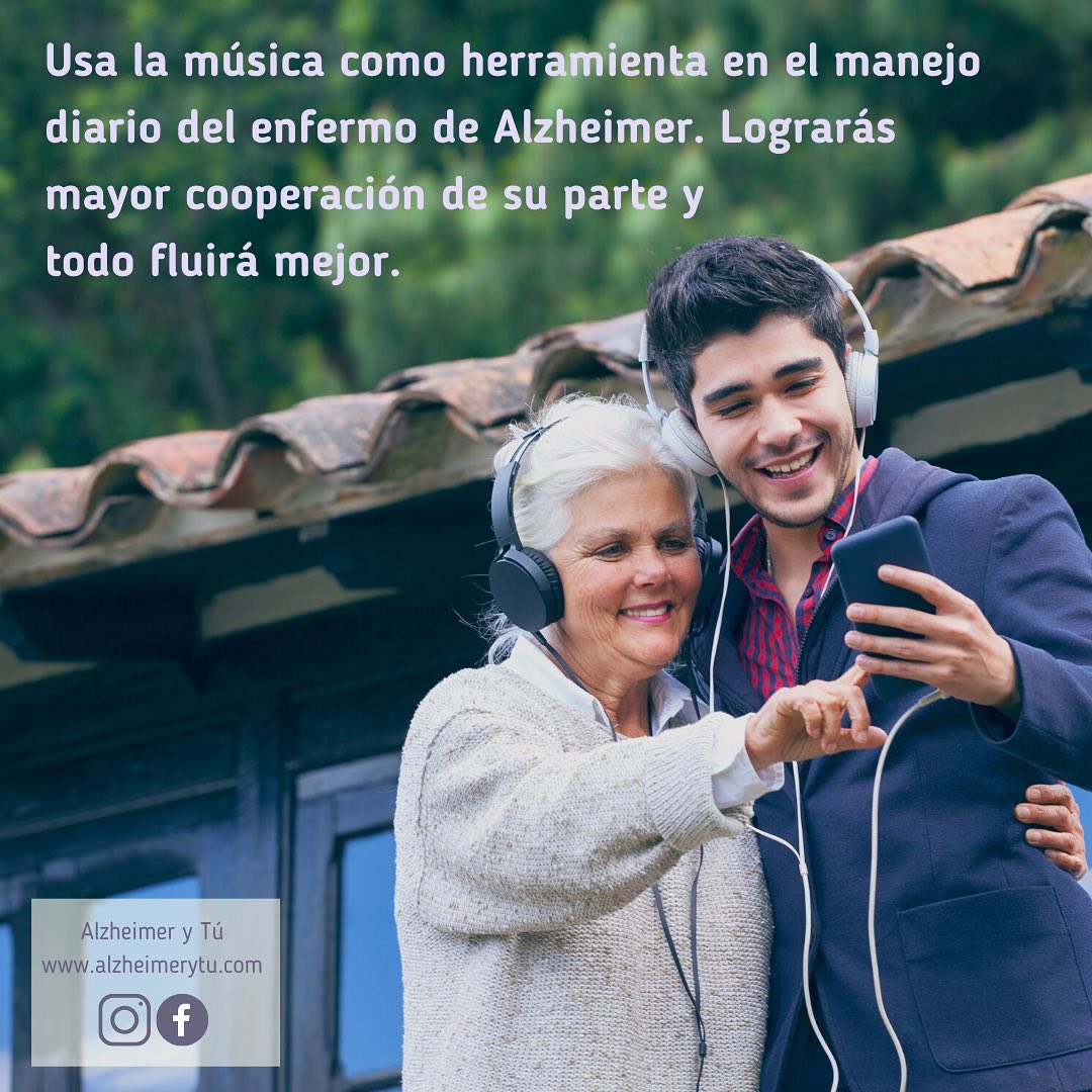 La música con el paciente de Alzheimer 🎶💜
Usa la música como herramienta en el manejo diario del enfermo de Alzheimer. Lograrás mayor cooperación de su parte y todo fluirá mejor.
En nuestro blog puedes encontrar más información en el artículo: Beneficios de la musicoterapia en pacientes de Alzheimer. Encuentras el enlace en la biografía.
¡Feliz tarde! ☀️
#alzheimerytú #musicoterepia #enfermedaddealzheimer #alzheimersawareness #alzheimerdisease #alzheimer