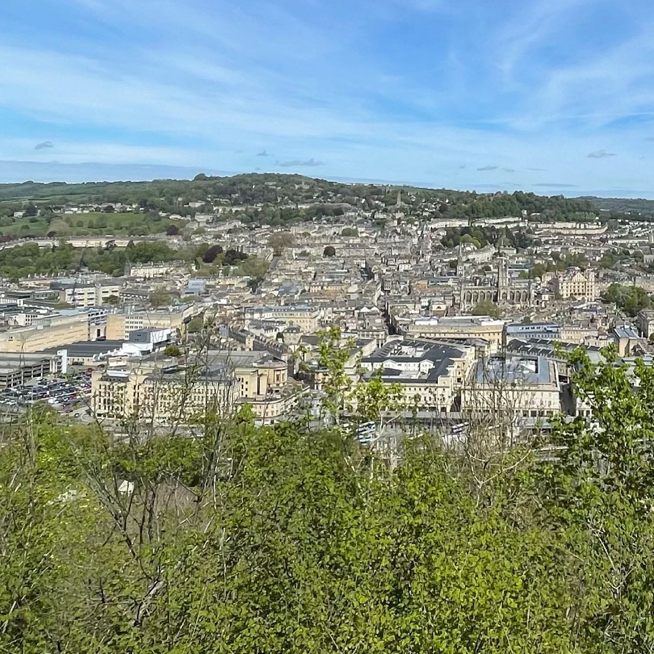 A brilliant view across Bath from Alexandra Park. Can you spot the Abbey?