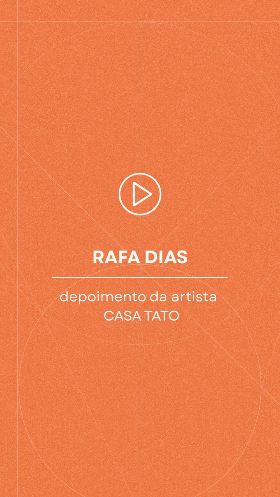 Estamos chegando aos últimos dias de inscrição na Casa Tato.
Mais do que uma oportunidade, é um direcionamento: um convite a dedicar energia e foco para dar vez ao trabalho de arte em todas as suas camadas — pesquisa, prática, troca, escuta e presença. Link na Bio.