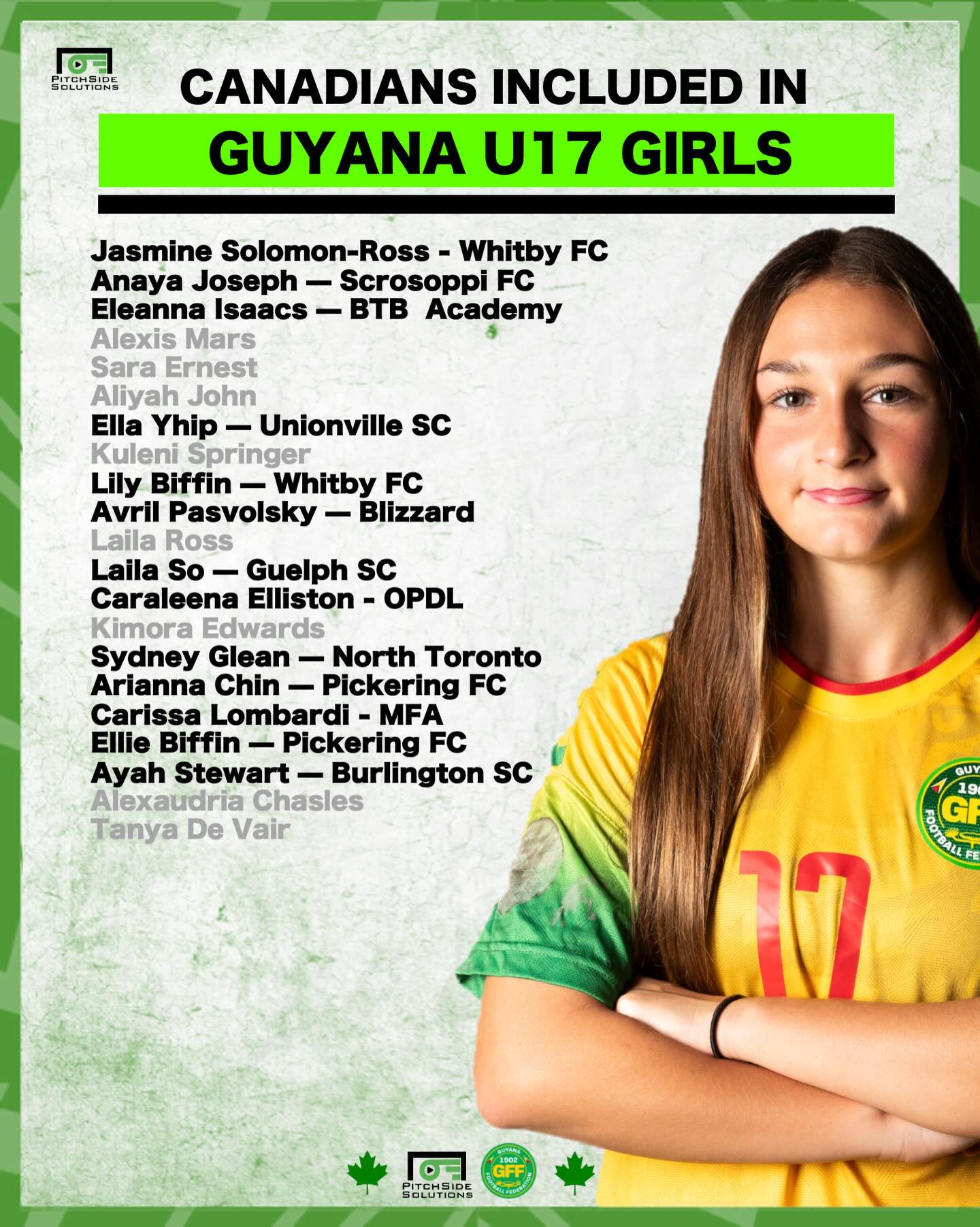 Up the Golden Jags!
Guyana u17 announced a squad with TONs of Canadians 🇨🇦🇬🇾