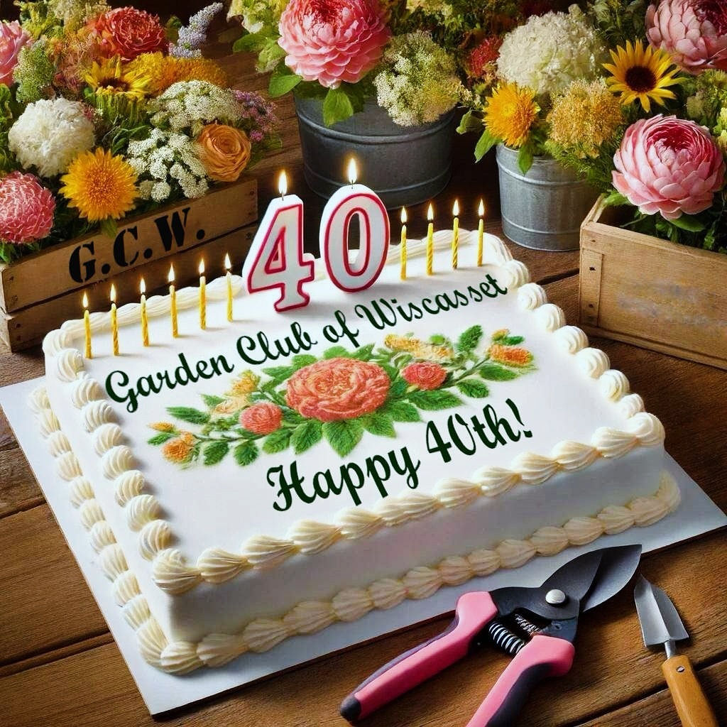Happy 40th Anniversary GCW!
On June 19th, 1984, just a few weeks after it was organized, the Garden Club of Wiscasset became a member of the Garden Club Federation of Maine!
Forty years later, two of the original Charter Members are still members of GCW. Here’s a special shout-out of gratitude to those members for their leadership, hard work, and inspiration for sticking with us from the beginning to today!
Here’s more! Including pioneers Esther and Patti, a total of six more remaining members joined GCW between 1984-1994. Ten more of our current members joined in our 2nd decade between 1994-2004. Furthermore, between 2004-2014, in our 3rd decade as a club, another fourteen of our remaining members joined. Finally, during our 4th and current decade, 2014-2024, forty-seven more gardeners joined GCW, the vast majority joining after COVID.
This lovely combination of newer members and others bridging decades of experience is very much a part of the magic of the Garden Club of Wiscasset and its growing energy. Let’s take a moment to celebrate the Garden Club of Wiscasset’s 40th anniversary and to thank every one of us for choosing to share the love of gardens and gardening with each other and our community.
In addition to dreaming up the next great things to come, milestones like these provide a wonderful opportunity to reflect on our past endeavors and achievements. With this in mind, the GCW Historian sub-committee aims to research and document notable moments of GCW’s history for posterity.
#gardenclubofwiscasset #gardenclubfederationofmaine #gardenclub #gardening #wiscasset #midcoastmaine #40yearsold