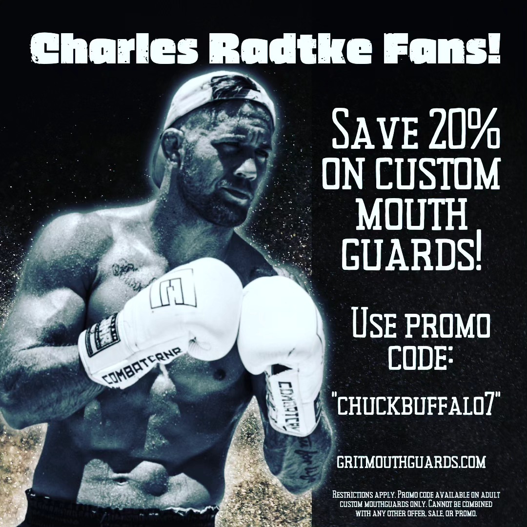 Welcome, @chuckbuffalomma to #teamgritnation! Fans save 20% on our custom mouthguards with promo code "chuckbuffalo7" at www.gritmouthguards.com.
