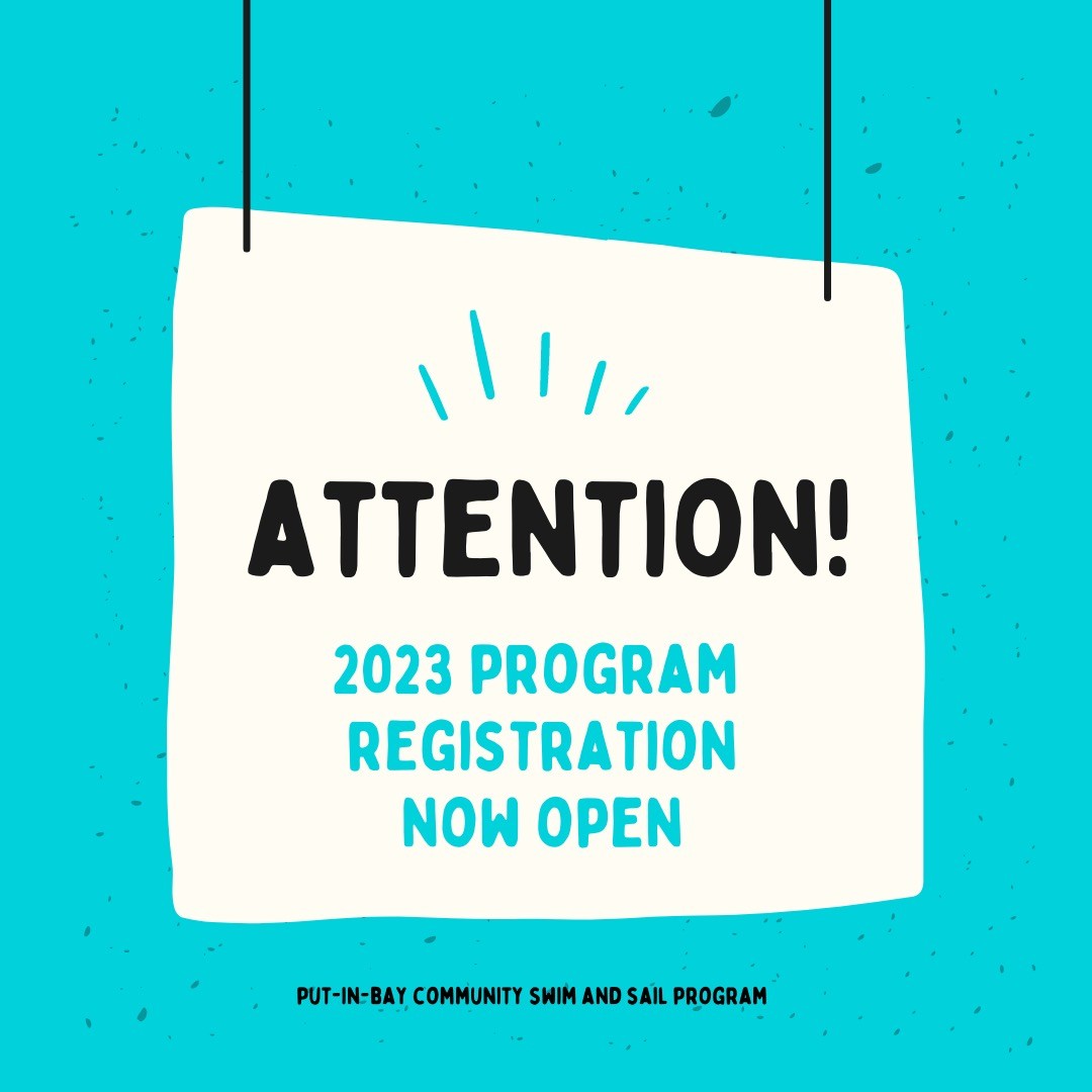 Register today! Swim Lessons, Learn to Sail, Race Team and Start Opti Sailing (SOS) Camp.
https://pibswimsail.formstack.com/forms/pibcss_registration
Deadline May 30, 2023.
Classes start June 12th and run for 5 weeks. (SOS Camp is last week of session)