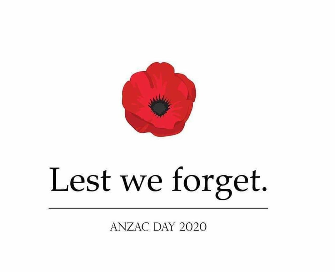 Lest we forget!
.
#anzacday2020 #wewillrememberthem