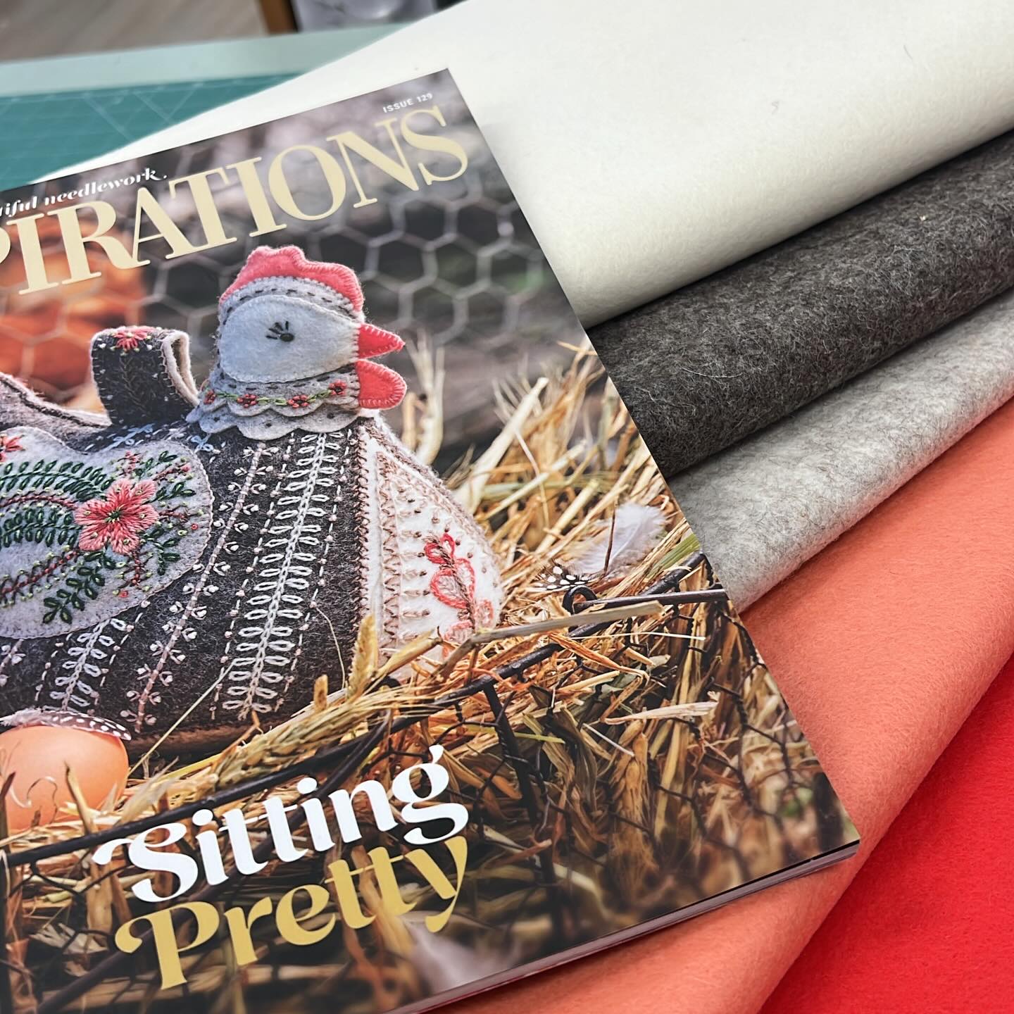 100% wool felt has arrived to make Harnie the Hen. Final price to come today - I will start cutting kits today and work it all out. Let me know if you would like more information as I sort it out. #harniethehen @inspirationsstudios