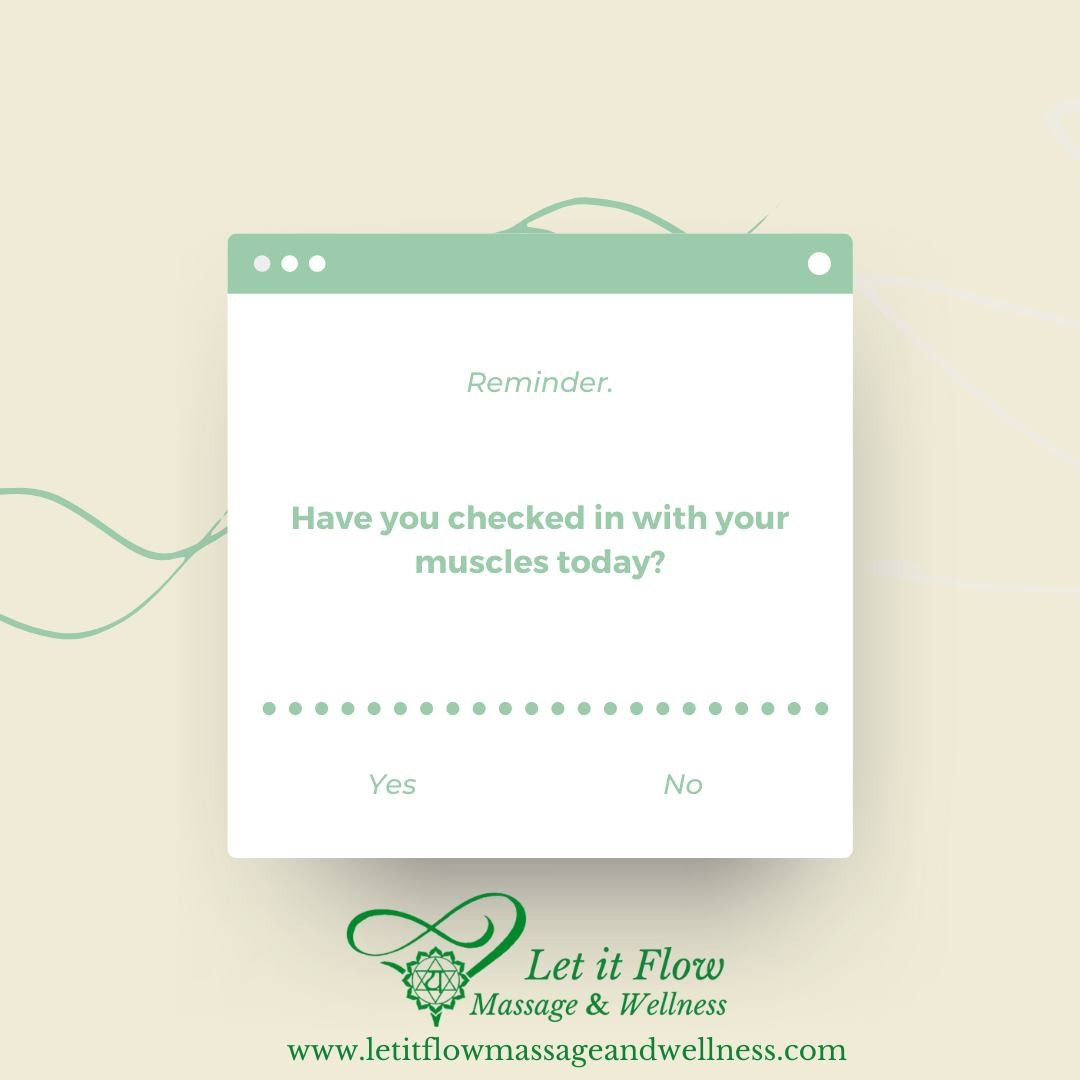 If your muscles could talk what would they say? Have they been stretched lately? Are they tight, sore or aching? You know what I am going to say?!?
#Massagetime
Schedule now at
www.letitflowmassageandwellness.com
#custommassage #massage #painrelief #deeptissue #relaxation #shrewsburyma #southborough #westborough #letitflowmassageandwellness #Shrewsbury #natick #ashland #framingham