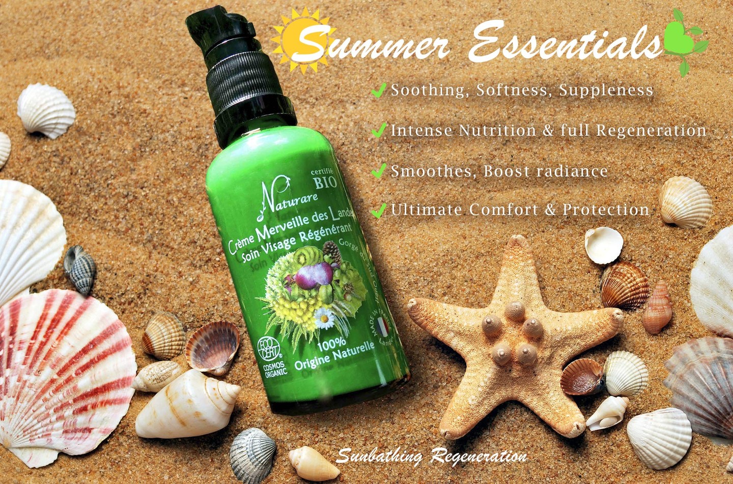 Voici L'incontournable de l'été après vos Bains de Soleil !
Le Soleil peut être un Bienfaiteur pour faire le pleins de Vitamine D et Vous donner Bonne mine ! Toutefois il peut être dévastateur pour votre peau… La desséchant, l’agressant, il peut accélérer le vieillissement de la peau et favoriser la formation de radicaux libres amenant des dommages importants ! Les ingrédients synthétiques pétrochimiques, les perturbateurs endocriniens des crèmes solaires peuvent également ajouter des agressions supplémentaires à votre peau. Les alcools conservateurs de certaines crèmes naturelles peuvent quant à eux dessécher votre peau.
C’est pourquoi le choix d’une bonne crème hydratante est vital !
Durant la période estivale votre peau nécessite une attention toute particulière… Il est indispensable de lui offrir une nutrition complète pour la garder en bonne santé. Ne pas lésiner sur la qualité de vos soins, ils feront toute la différence sur le long terme. Nous vous conseillons de privilégier au maximum le 100% naturel qui sera plus sain et respectueux de votre peau.
Optez pour la performance de nos actifs végétaux du Terroir 🇫🇷
#cosmetiquenaturelle #soindepeaubio #cosmetiquebio #apressoleil #cremehydratante #cremeantiage #terroirfrançais #terroir #summeressentials #baindesoleil #suddelafrance #marseille #bordeaux #biscarosse #biaritz #monaco #nice #casis #menton #sainttropez #moisturizingcream #antiagingcream #aftersun #organicskincare #naturalcosmetics #naturalcosmeticslovers #naturare #naturarebio #naturarefrance #naturarefr