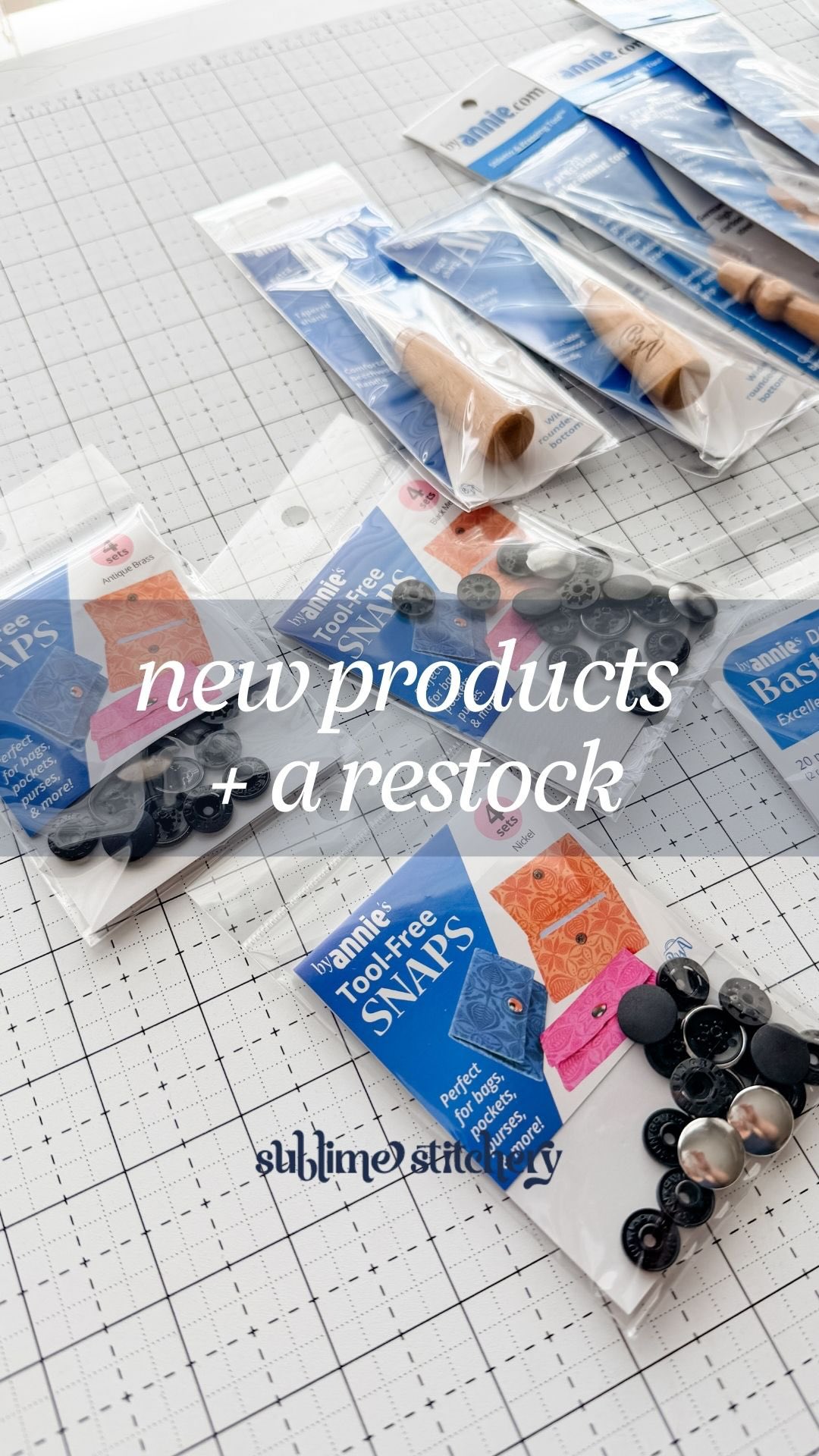 Hi friends! The much anticipated new stock of ByAnnie Tool-Free Snaps and Extra-Sharp Awls has arrived 🎉
If you love small projects, bag making, and stress-free finishing, these are two tools you’ll reach for again and again.
✔️ Tool-Free Snaps - no press, no hammer
✔️ Extra-Sharp Awl - perfect for precise hole making
Available now in the shop 🧵
www.sublimestitchery.com
#byannie @patternsbyannie #bagmakingsupplies #sewing