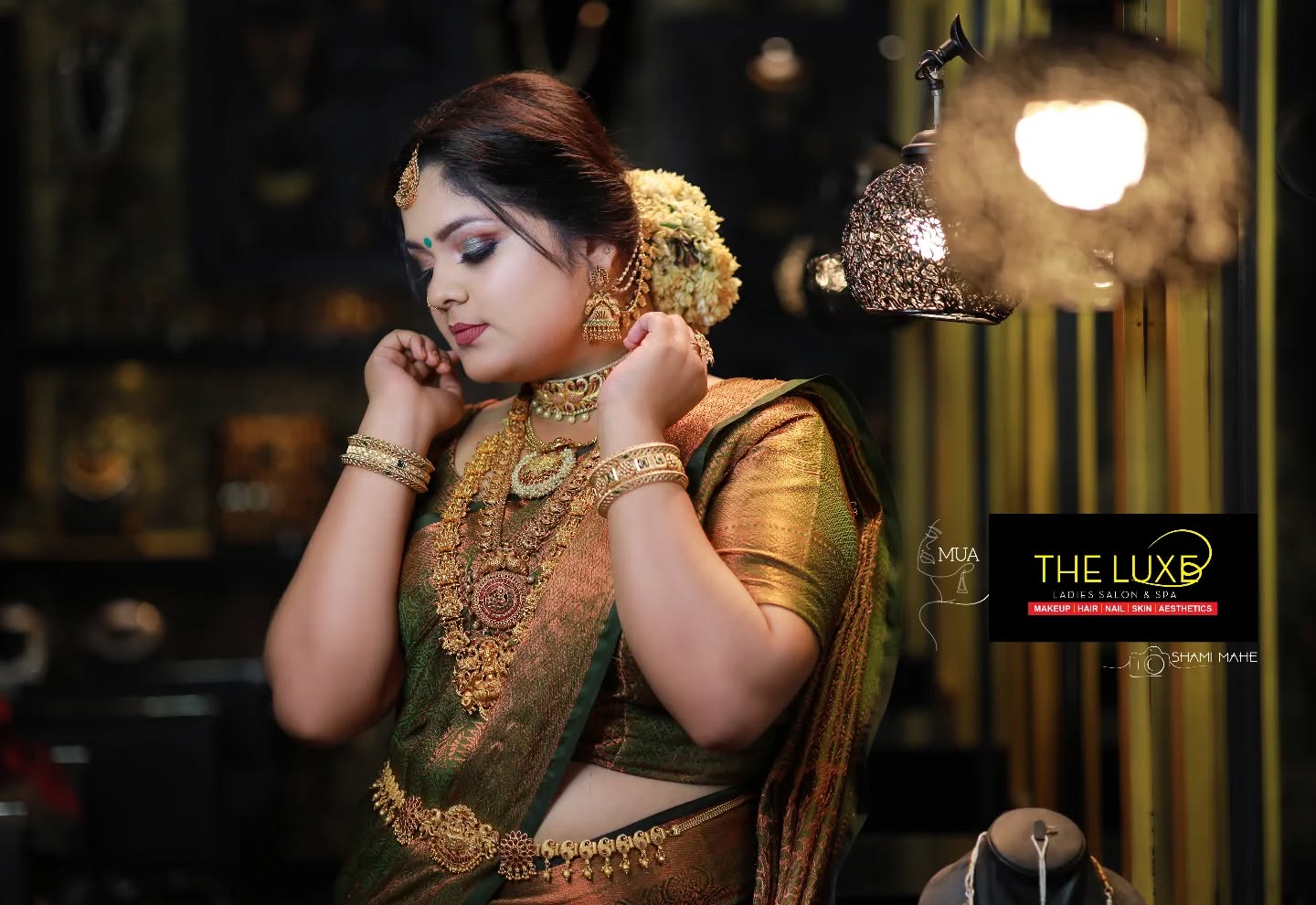 Transforming dreams into reality with a flawless bridal makeover by The Luxe Ladies Salon & Spa β¨π #MakeoverByKavitha #BridalBeauty #flawlesslook