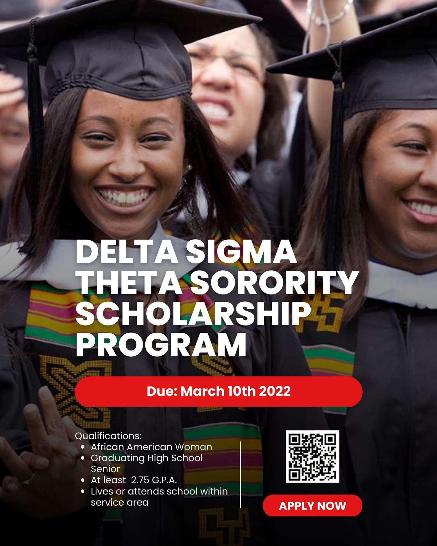 Do you know or are you a high school senior headed to college this year? Apply to our scholarship today! Applications are due tomorrow: https://form.typeform.com/to/d8SlkWqE