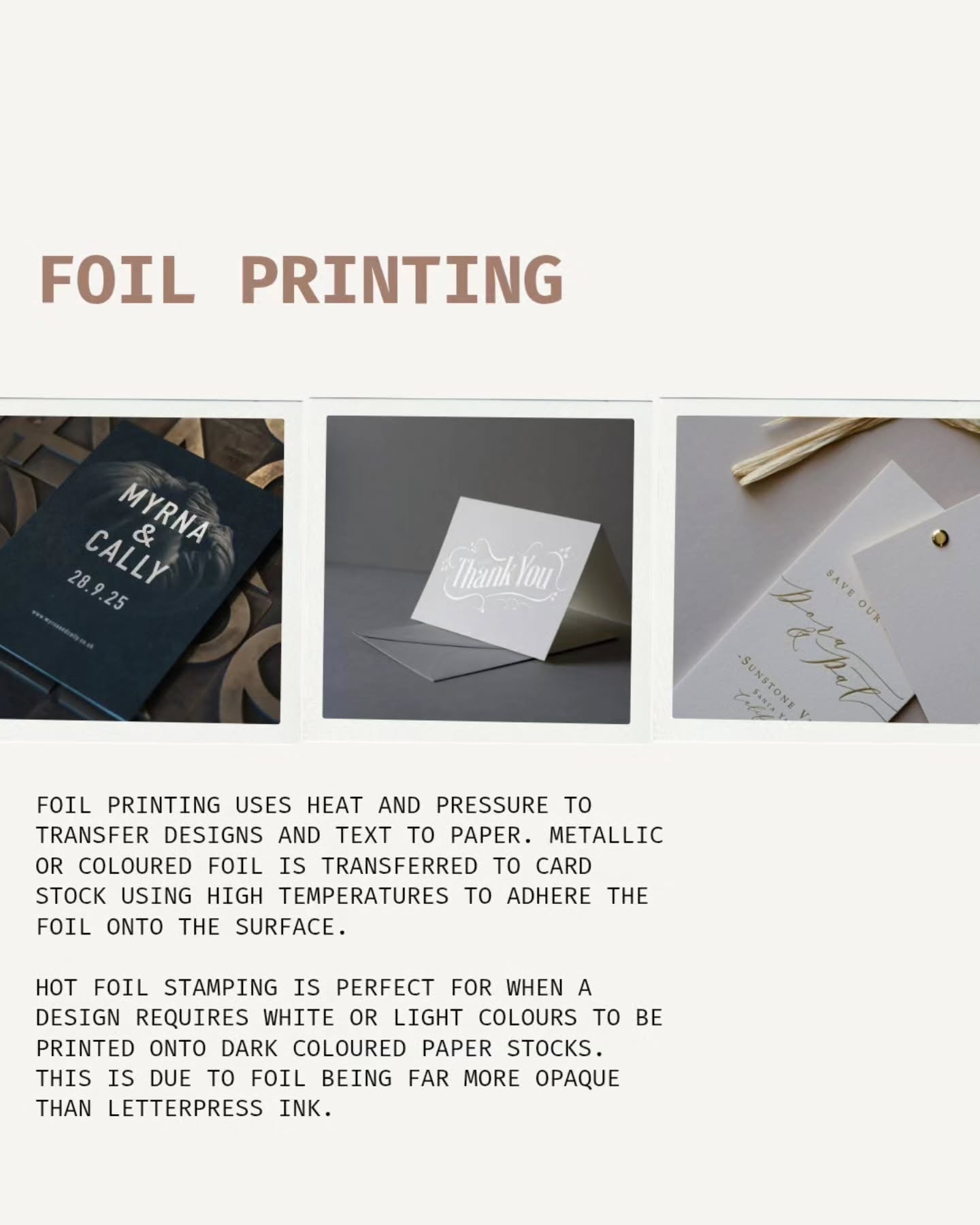Print Service / Hot Foil
In addition to Printing, we also offer print finishing services such as cutting, drilling, creasing and design/artwork prep.
The Hunter Press Print Studio is located in Dalguise, Highland Perthshire.
Contact: info@thehunterpress.co.uk
#printstudio
#printdesign
#letterpressstudio #foilprint