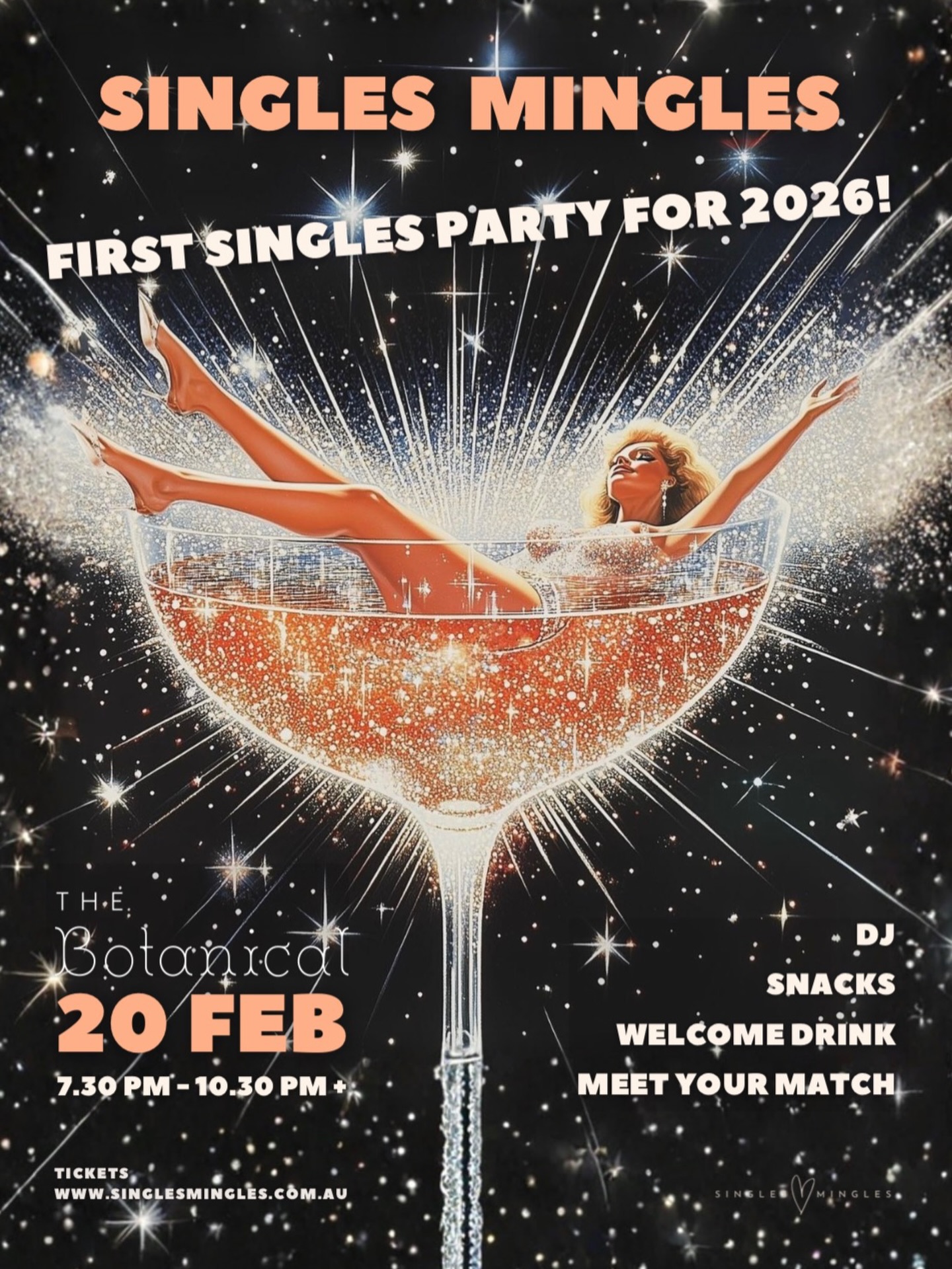 Are you ready for it?! Our first singles party for 2026 is in The Shire back at @thebotanical.highfield and we can’t wait!
#single #singlesparty #singlesmingle #singlesevent #sydney
