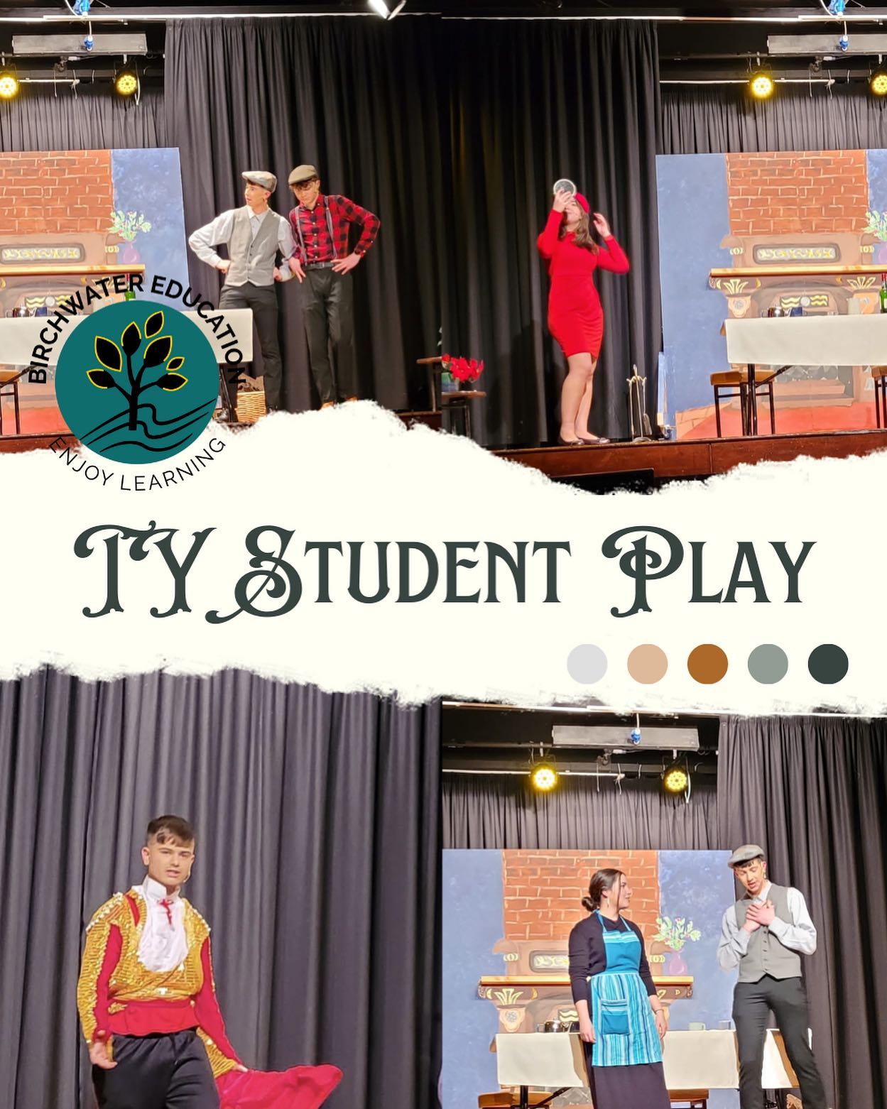 Our Transition Year Student Placements from Spain under the spotlight during the community school play. A wonderful performance worthy of the great applause they received.
To learn more about our secondary school placements, make sure to visit our website www.bwe.ie