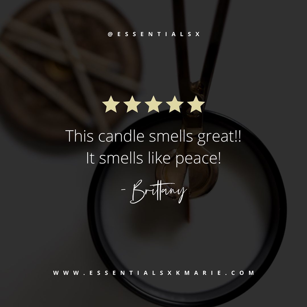 Another love letter from one of our candle friends! 🤎
We are so happy to see our tribe enjoying new limited edition candle we recently introduced for Mother’s Day. You can now grab them for 20% off while supplies last! Discount will be applied at checkout, no code needed.
#essentialsxkmarie #customerreviews #luxurycandle #aromatherapycandle #blackwomanowned #blackcandlemaker