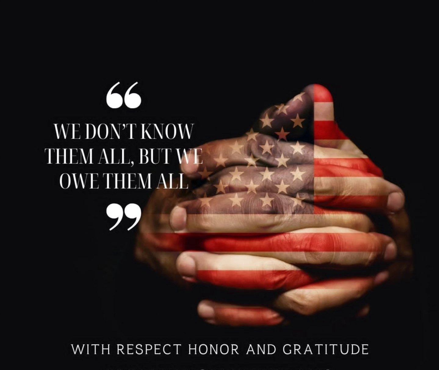 "America without her soldiers would be like God without his angels.” We thank you for your service 🫡