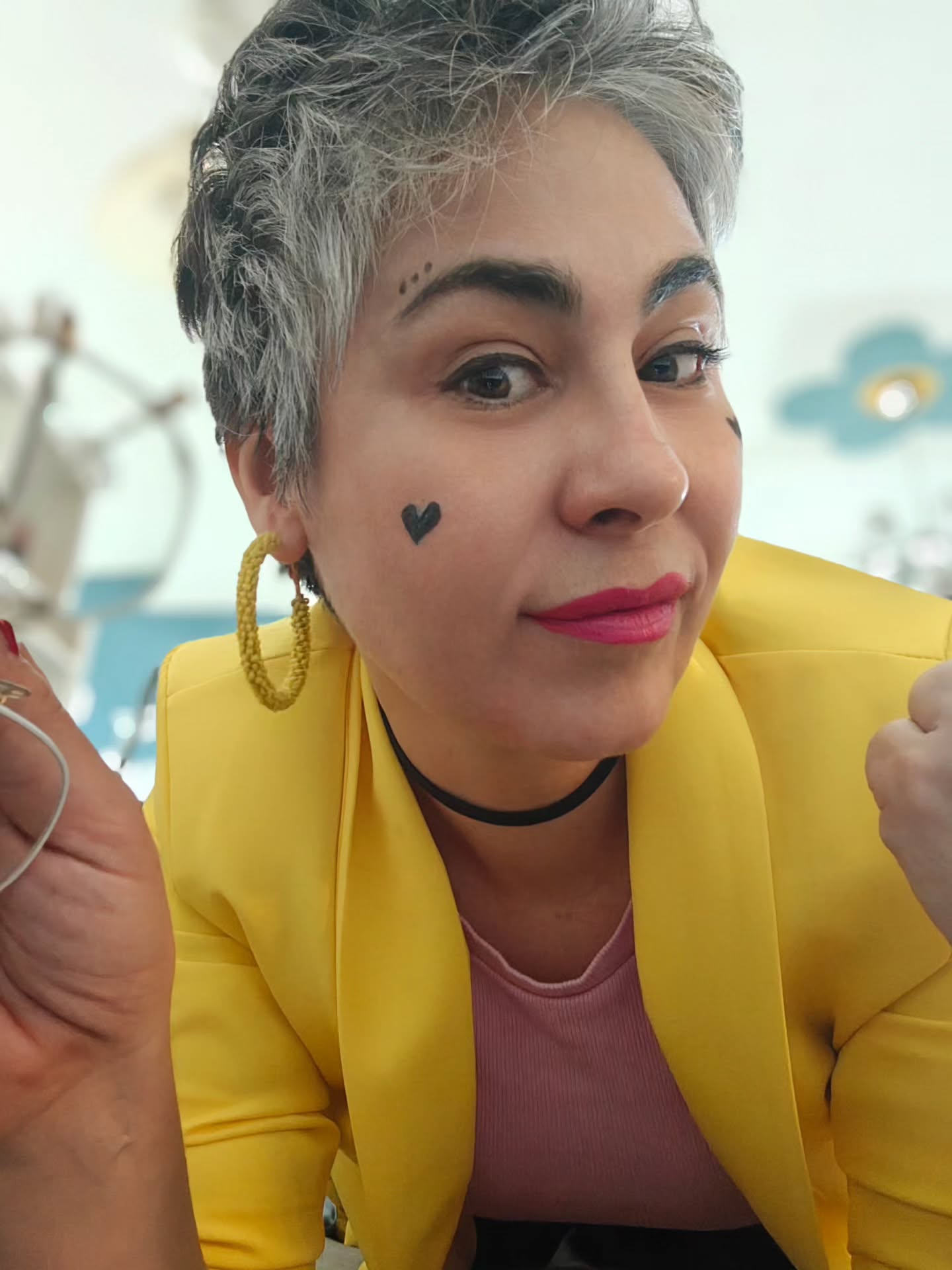 Self love is dangerous.
One moment you are trying new things, next thing you know you're thinking about a singing career and painting your face.
That happened. No regrets.
#selfloveclub