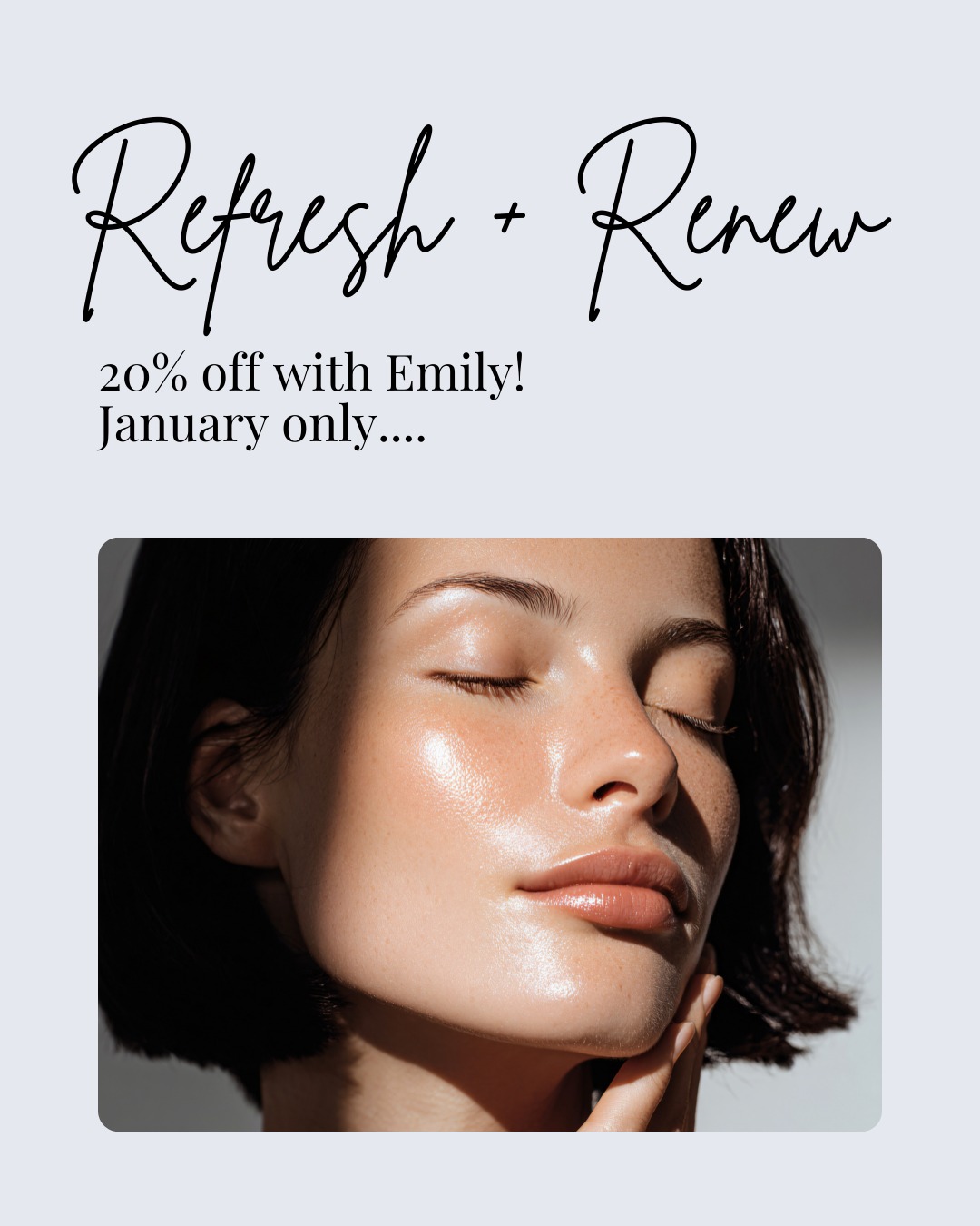 January Special — Emily at Face It Skin
Emily is offering 20% off all treatments for January only.
Perfect time to reset your skin, try a new facial, or stay consistent with your routine.
Sensitive, reactive, acne-prone, aging — Emily works skin-first and customizes every treatment.
📅 Valid through January 31
📍 Face It Skin
🔗 Book now spots are filling up! Link in BIO 👈
#facial #treatment #sale #esthetician #dermaplaning #microneedling #kuxe #spa #localbusiness