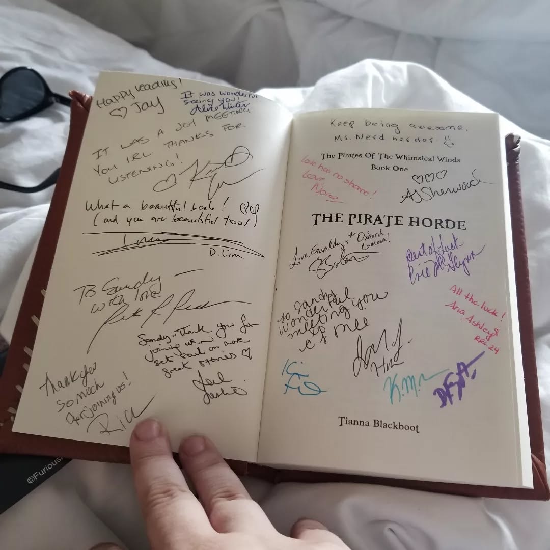 There is no way I could tag everyone who made my week so memorable, but to all the authors, narrators, readers, and new friends I made... thank you. Sincerely. This little souvenir is my most treasured keepsake. Let's do it all again soon.
#rainbowreaderscruise #queerromance #dreamvacations