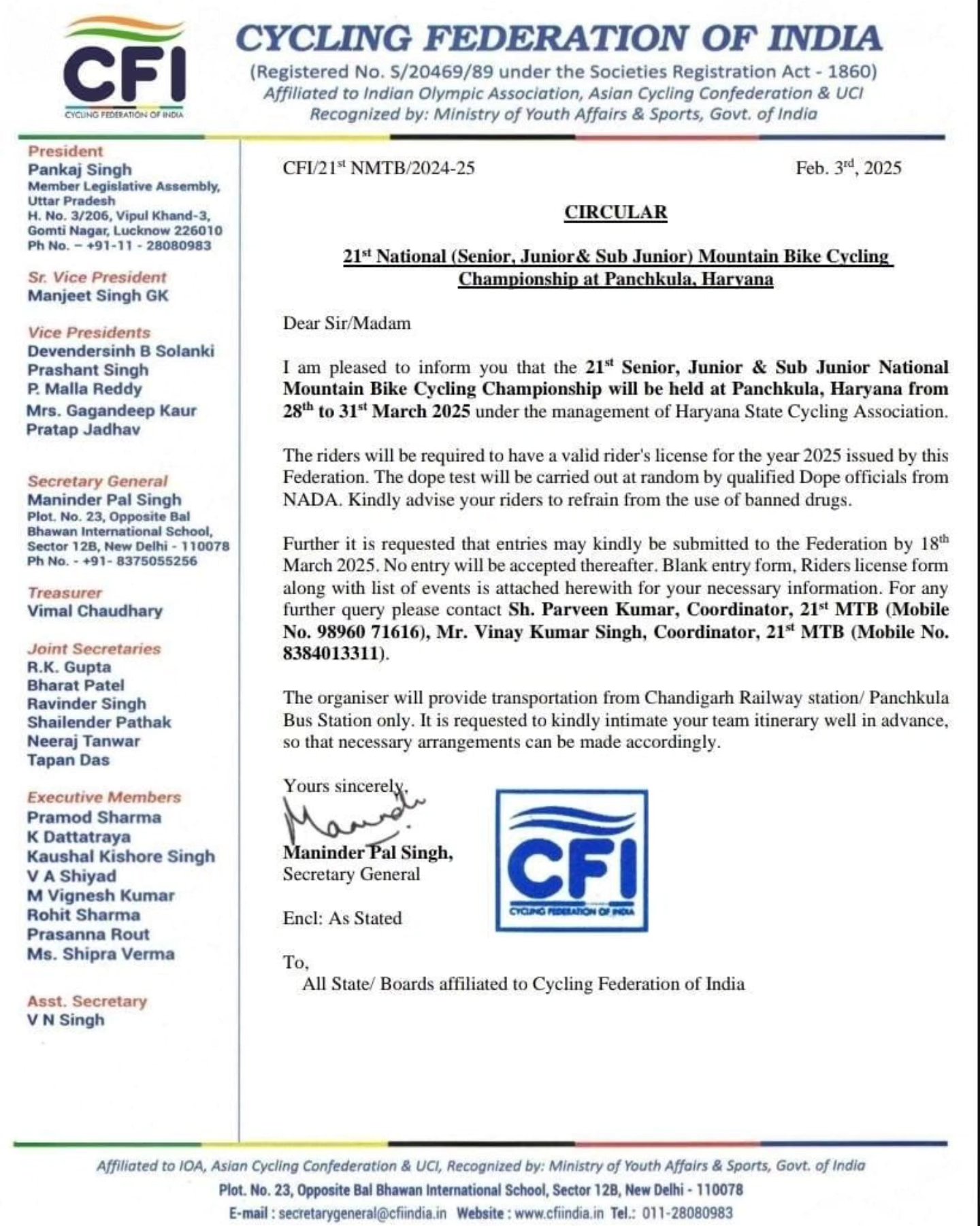 Start training for the 21st National Mountain Bike Championship, which will be held at Panchkula, Haryana from 28th to 31st March 2025. Interested participants from Kullu and Manali can contact @naveen.barongpa or @lordvineet before 16th February 2025 or simply DM us. www.himalayanterra.com
#himalayanterra #cfi #mtbindia #mountainbiking #mtbracing #himachalpradesh #kullu #manali #mountainbikeracing