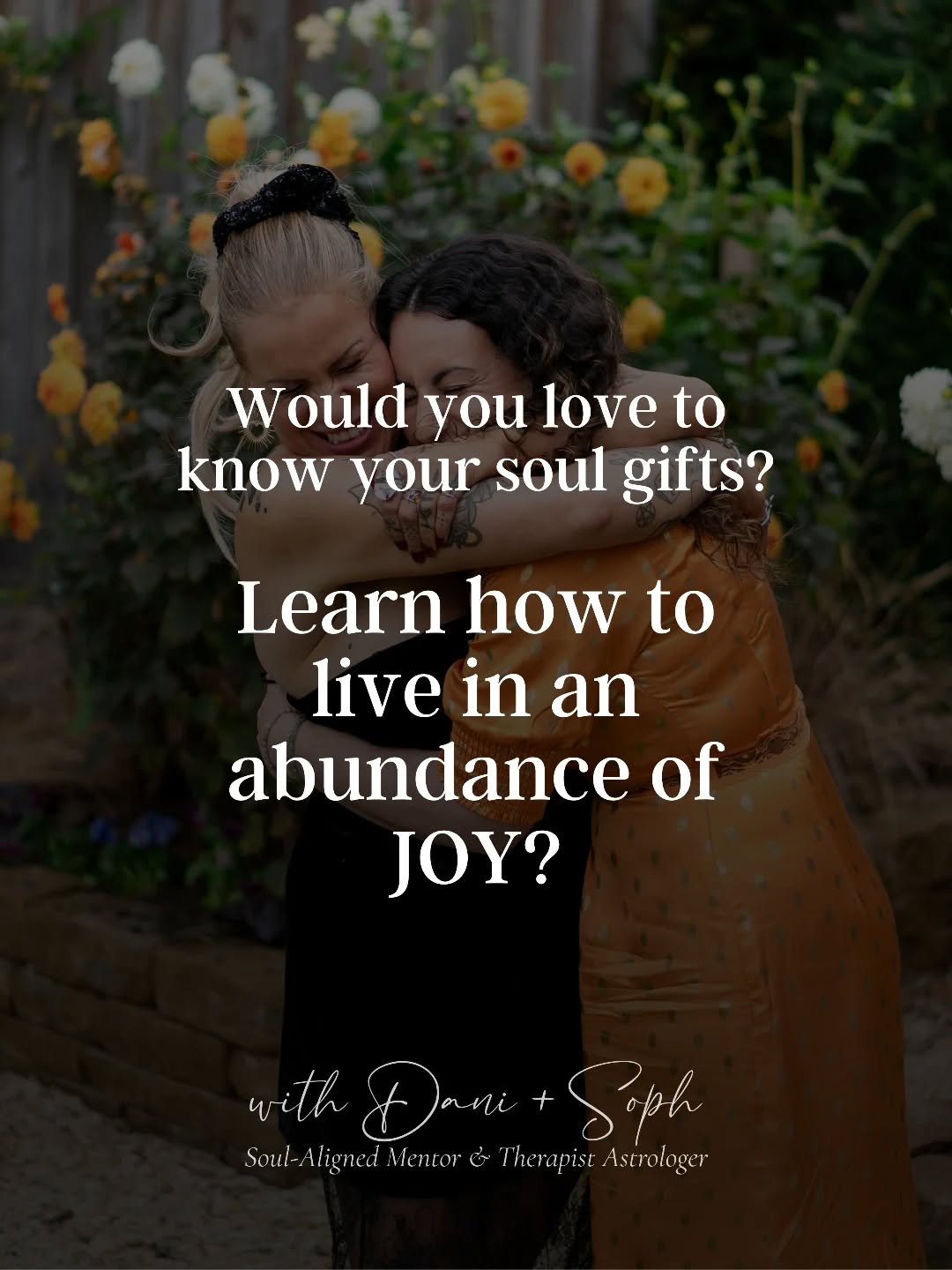 Would you love to know your soul gifts?
Learn how to live life with an abundance of joy?
Understand how to live in alignment with the universal laws & manifest your dream life?
Handle any shit situation with trust & grace? Manage your own emotions so you can be your best person for your kids, friends, business?
My 6 month programme was created to hold space whilst offering you all the tools & love to essentially do life better. Become a more grounded version of you, remembering what you are here to do. Activate and embody your highest self.
I've got 13 spaces. I would love to invite you to learn more? No obligation just curiosity. By joining the experience you also get a free place on my next luxury day retreat in Oxfordshire - learn about Akashic Records, Shamanic Wisdom & more.
A live call is happening, join us this Thursday the 29th January at 8pm. Comment link to join us.
💖💖💖
Me & Sop are SO excited to talk through what we have planned for the next 6 months. Including the stunning venue & amazing guests for our luxury day retreat on 13th March.
Silence the noise, listen to the whispers & allow yourself to explore.
Self-discovery. Soul-Purpose. Joy activation.
In this live call, you’ll be guided through:
✨ The story behind The Awakening
✨ Dani will host A Universal Law & Manifestation Workshop
✨ Soph will talk us through current Astrology Alignments
✨ A guided visualisation to connect to your true self
I can't wait to hold you in this space.
With love,
Dani x