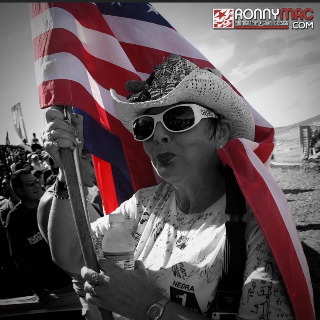 The Skat-Trak family send its deepest condolences to the friends and family of โJet Skis Biggest Race Fanโ Nedra Atwood. Her enthusiasm and support for this sport will be deeply missed. May her cow bell ring forever. Photo cred: Ronny Mac ronnymac.com.